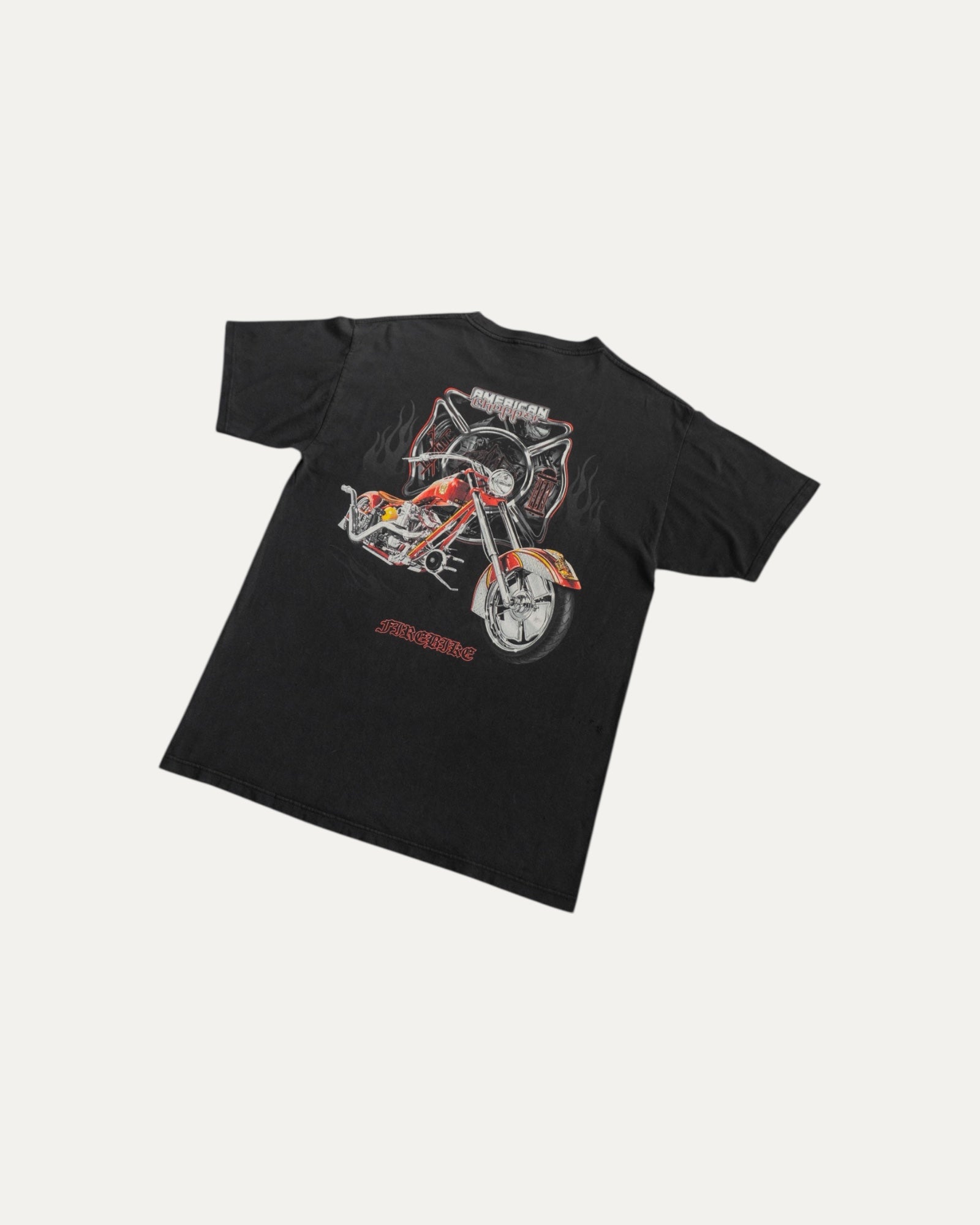 (L) VINTAGE CHOPPER FIREBIKE FADED TEE
