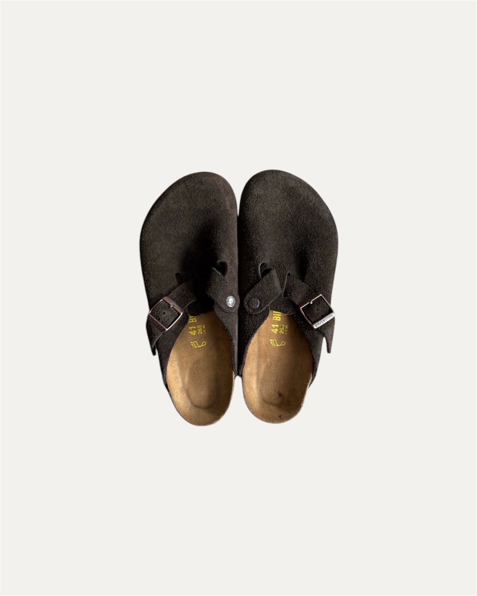 BIRKENSTOCK BOSTON MOCCA SUEDE LEATHER
