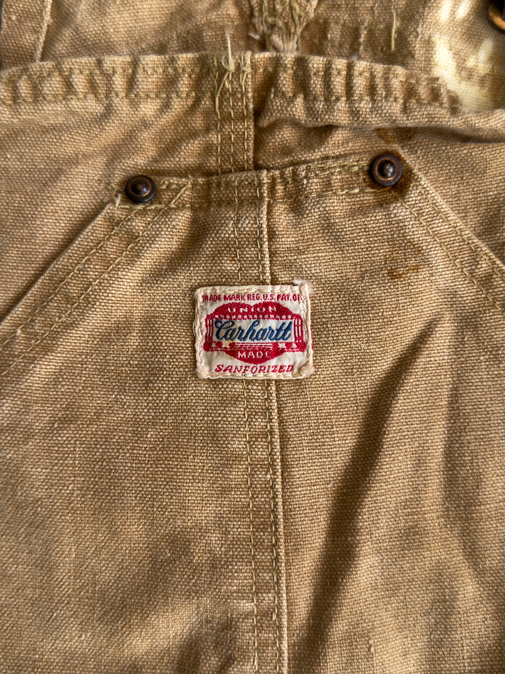 (L) 1930’S VINTAGE CARHARTT RARE OVERALL COLLECTION