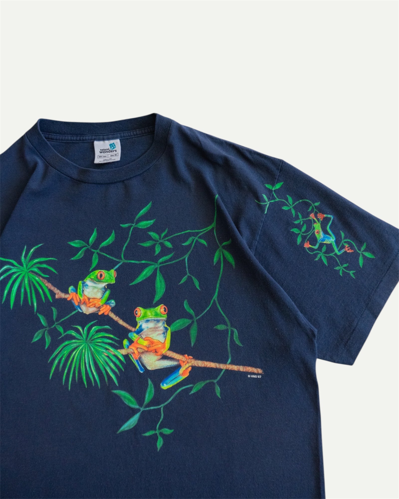 (XL) 90’S VINTAGE NATURAL WONDERS FROGS ART TEE