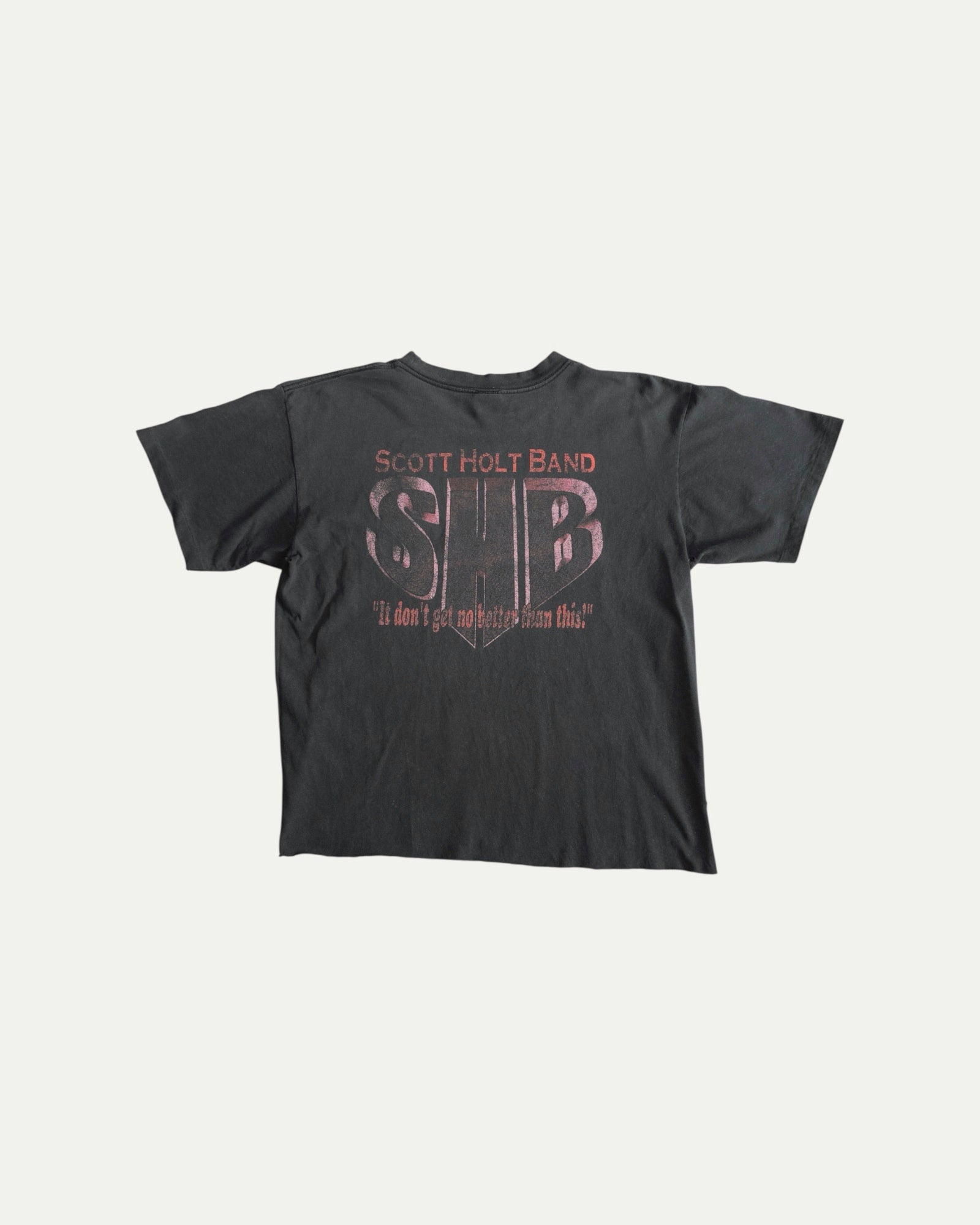 (M) 90’S VINTAGE SCOTT HOLT FADED DISTRESSED TEE