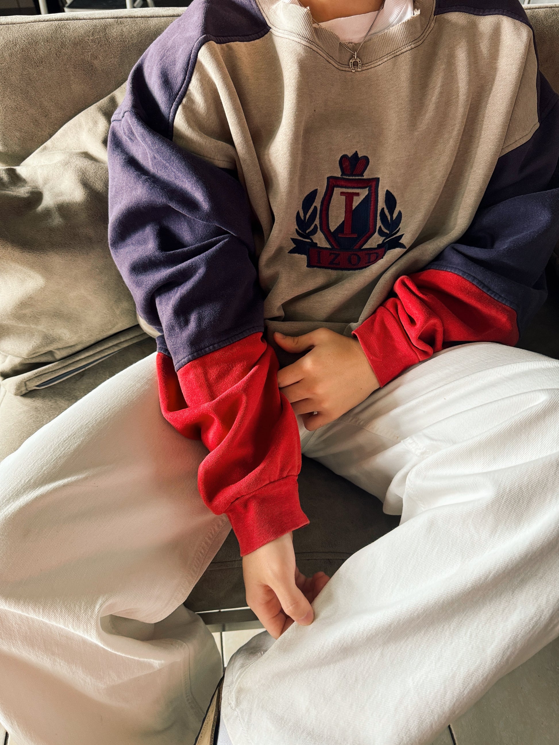 (BOXY XL) 90’S VINTAGE IZOD CREWNECK