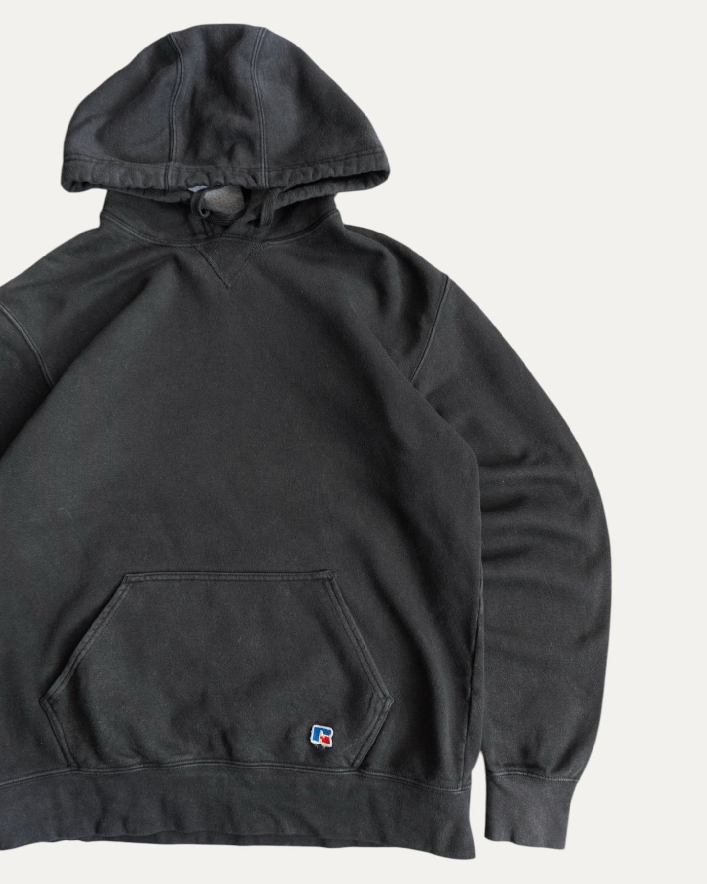 (L) RUSSELL BLACK HOODIE