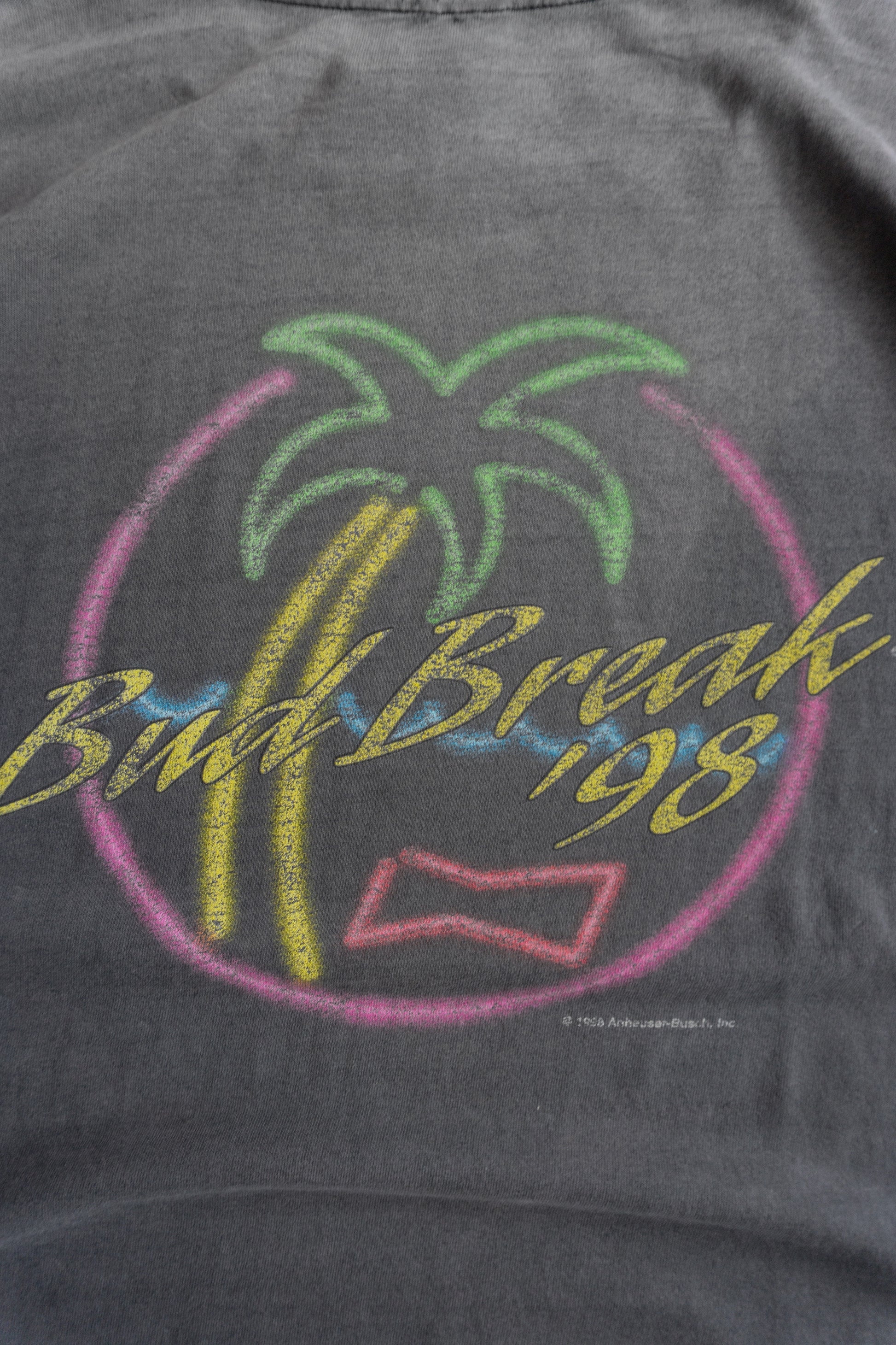 (L) 90’S VINTAGE BUDWEISER FADED X DISTRESSED TEE