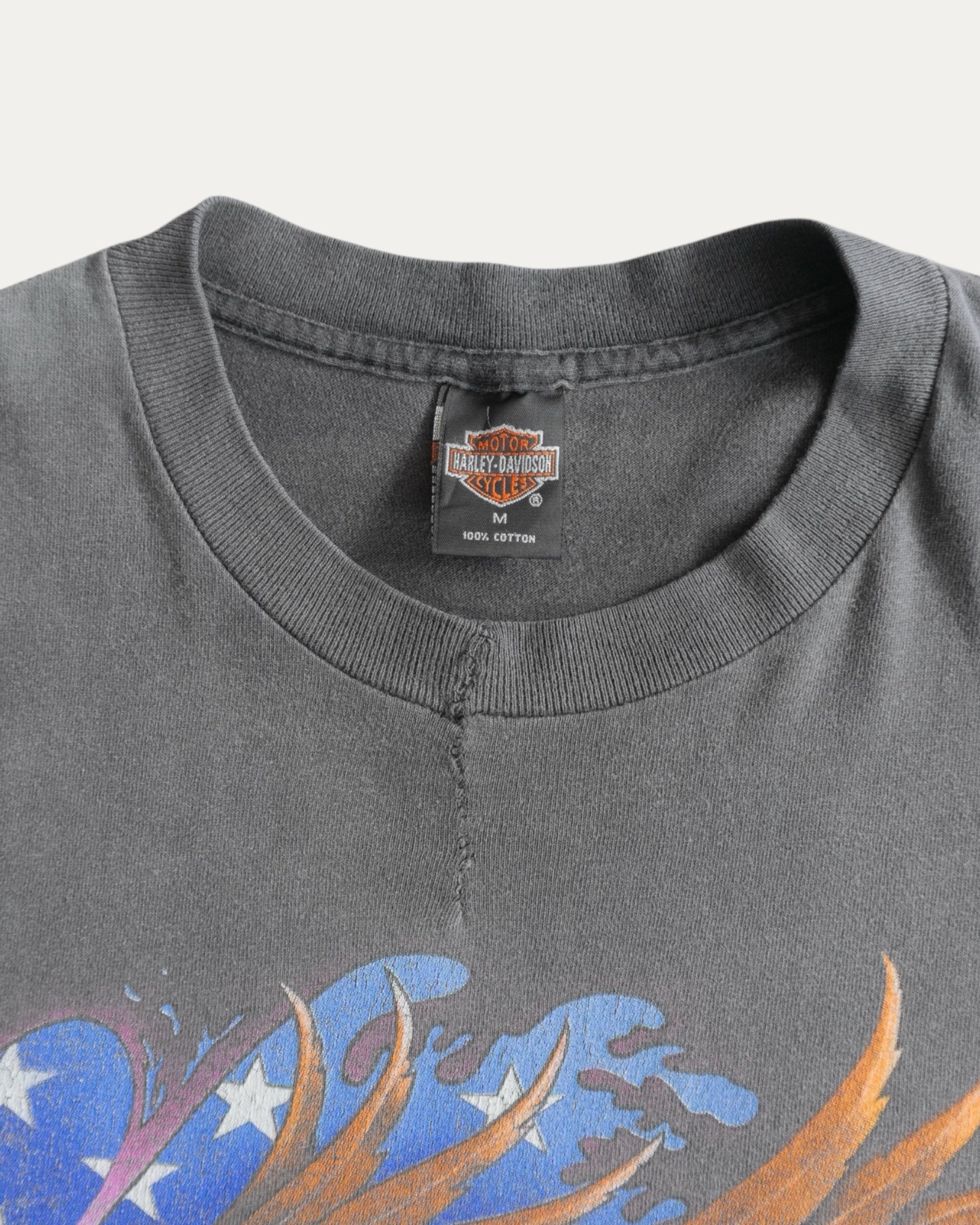 (M) 90’S VINTAGE HAGLEY DAVIDSON DAYTONA FADED TEE