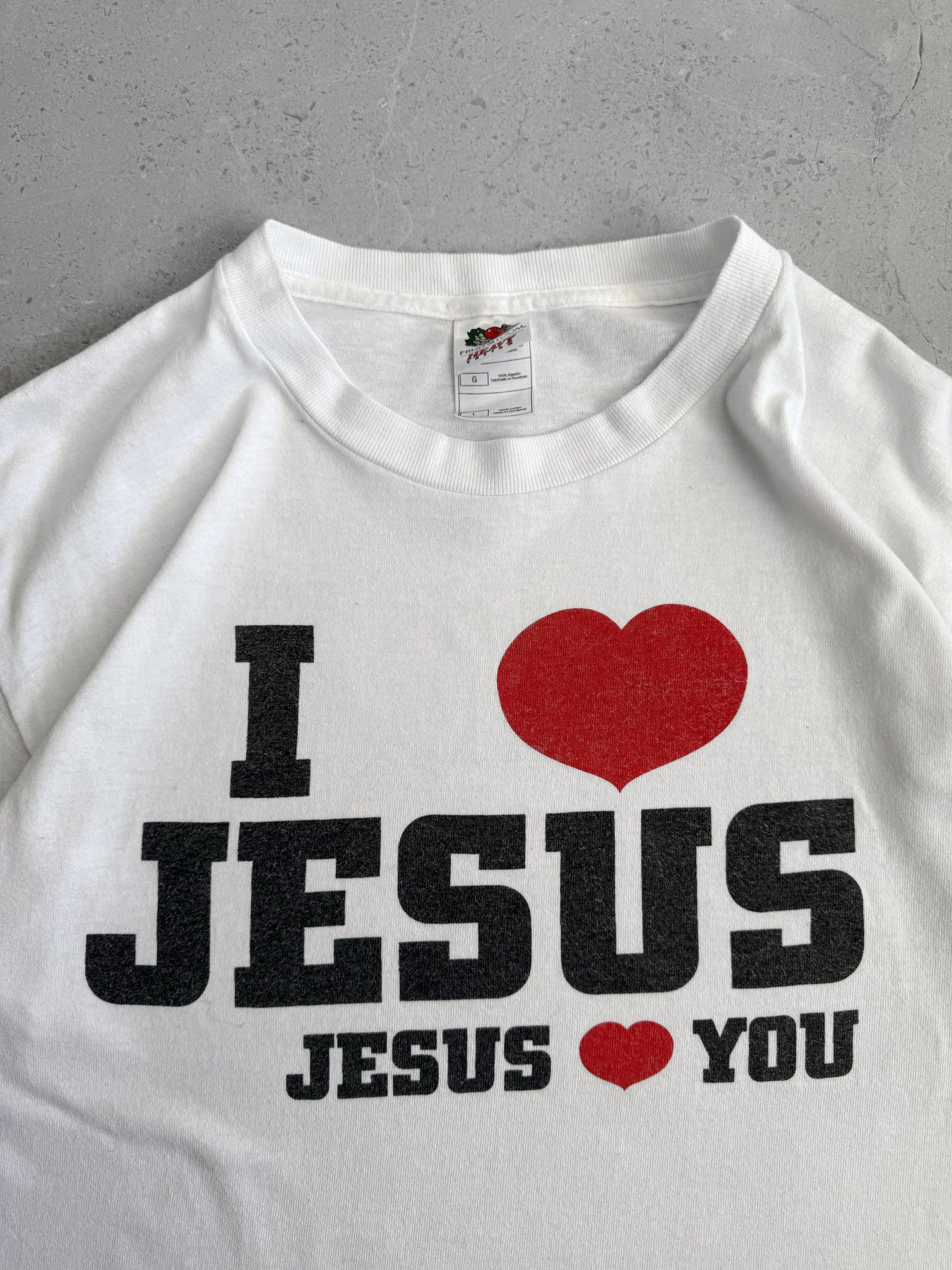 (BOXY M) VINTAGE I LOVE JESÚS TEE