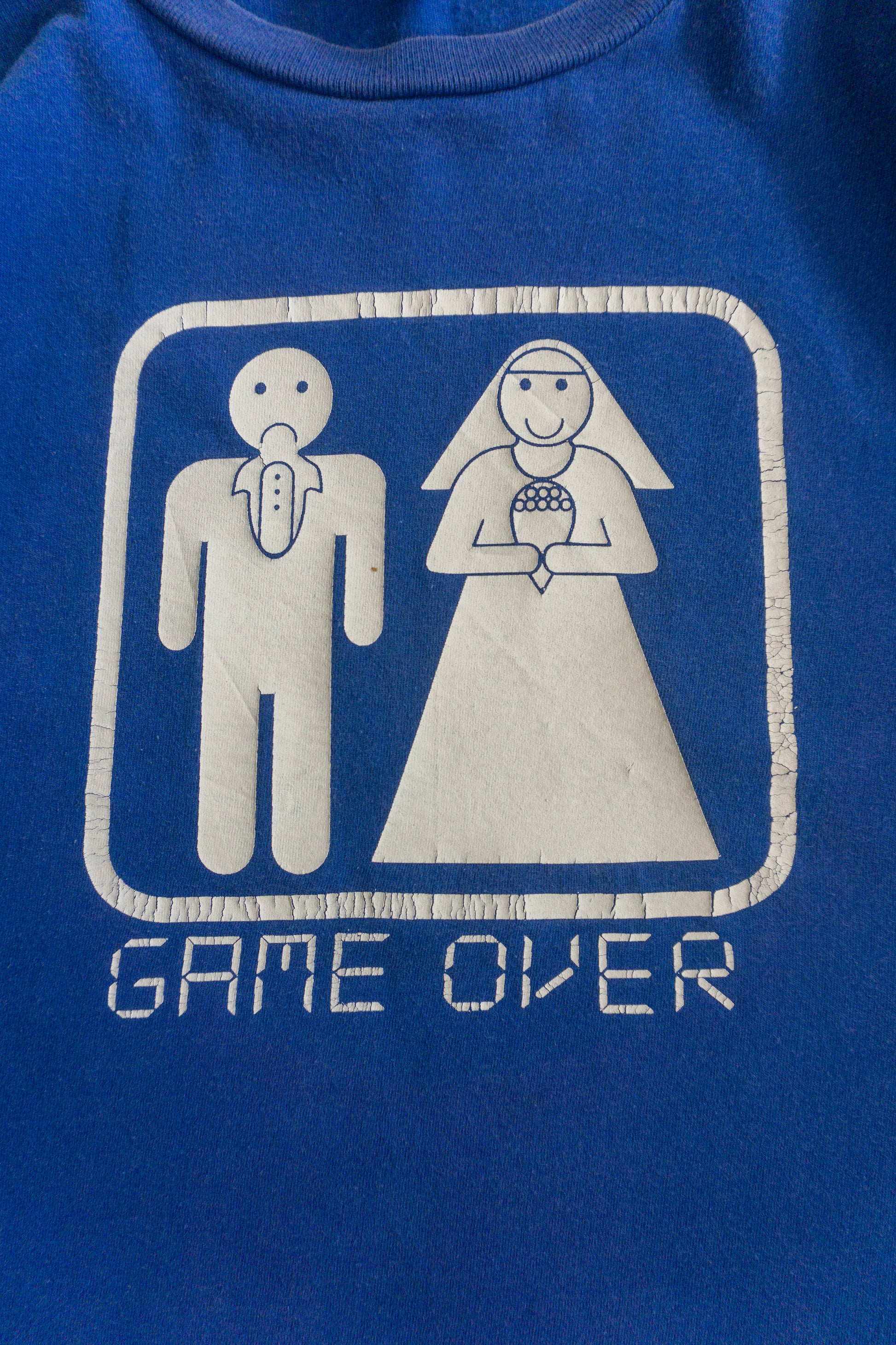(S/M) 90’S VINTAGE “GAME OVER” FUNNY TEE
