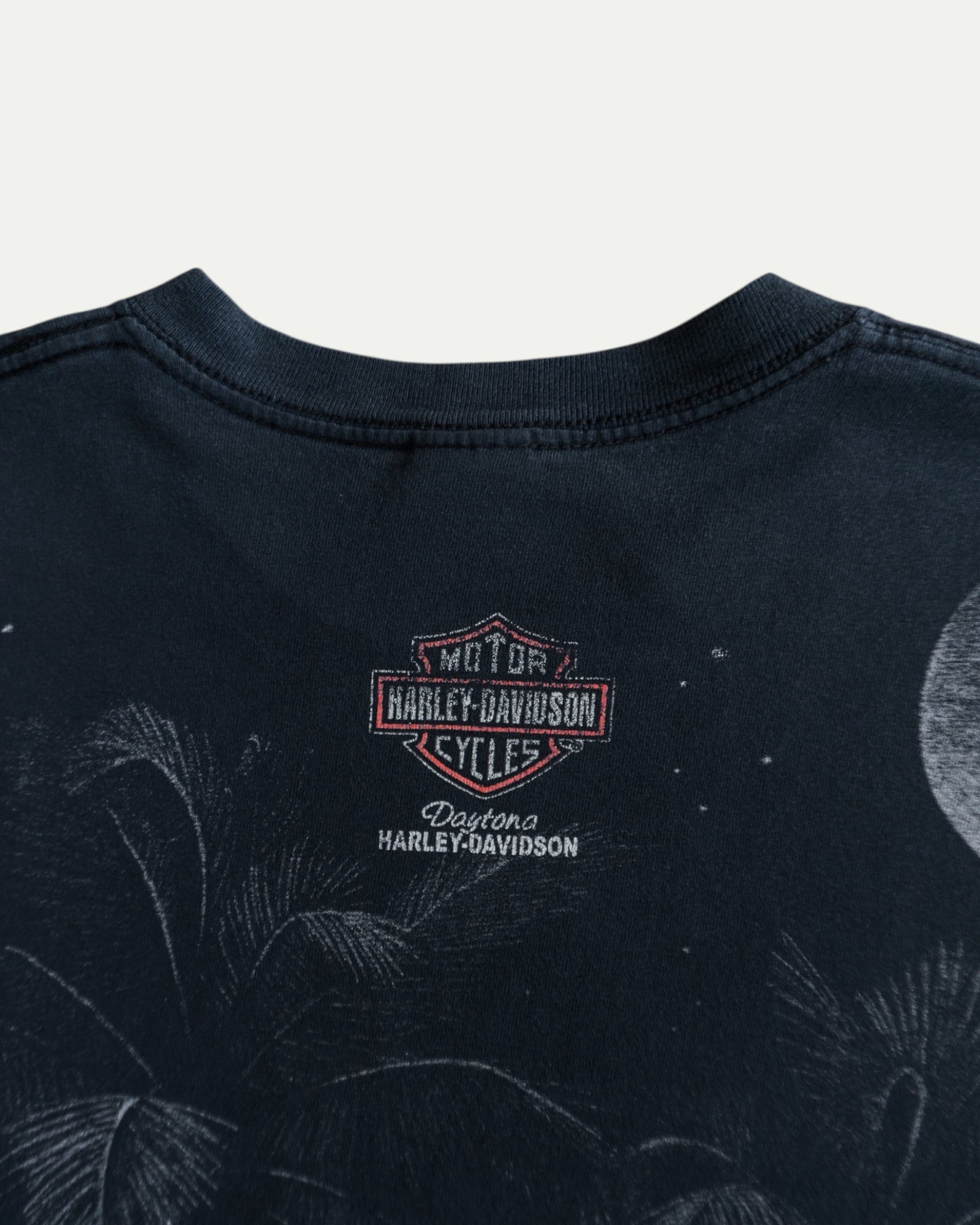 (FIT XL) 2003 VINTAGE HARLEY DAVIDSON BIKE WEEK AOP TEE