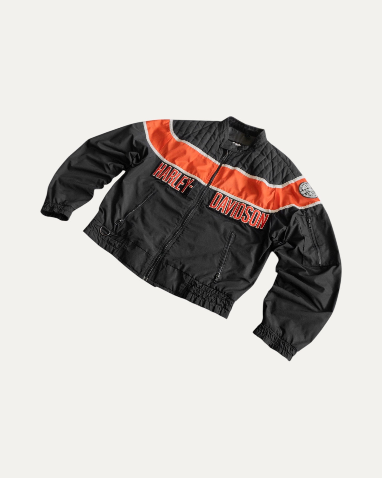 (M) VINTAGE HARLEY DAVIDSON BOMBER RACING JACKET