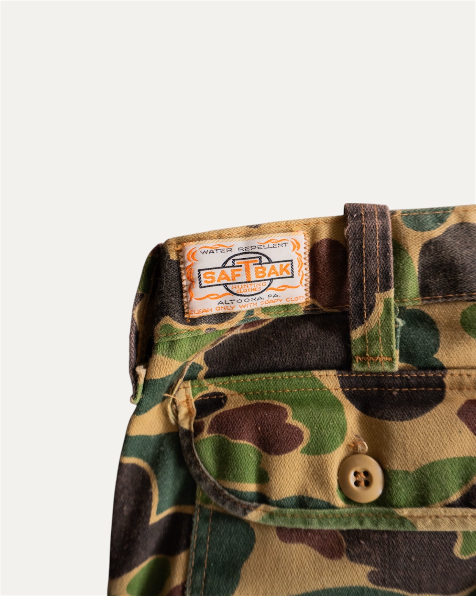 VINTAGE CAMO BAGGY PANTS - 32x32