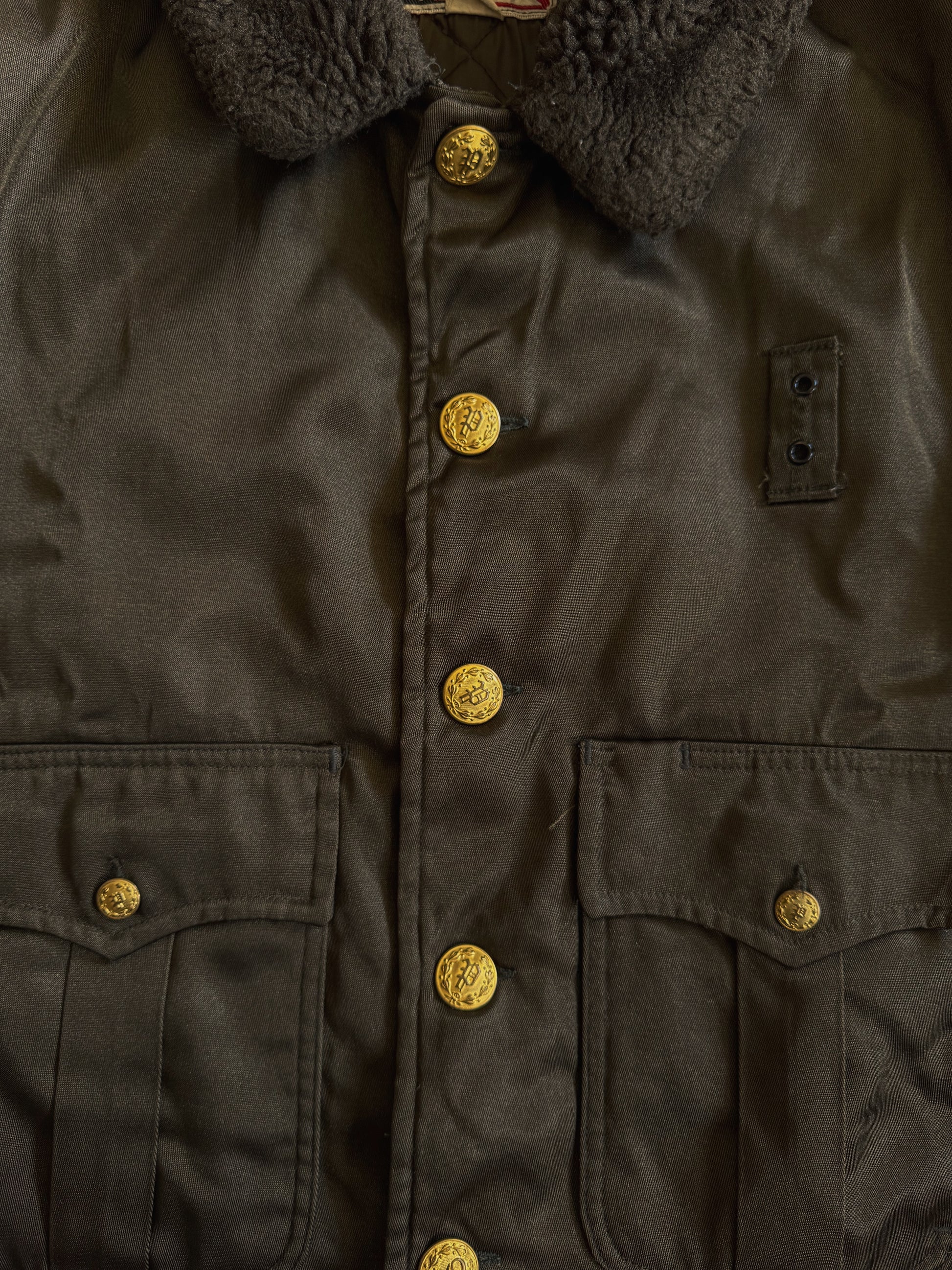 (M) 1960’S VINTAGE SÚPER CHIEF POLICE BOMBER AVIATION JACKET