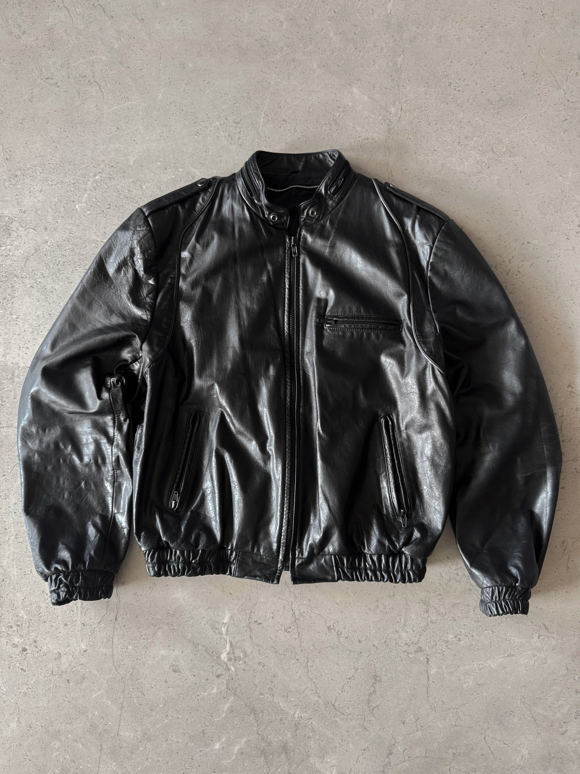 (M) VINTAGE AMAZING BOMBER FLYER LEATHER JACKET