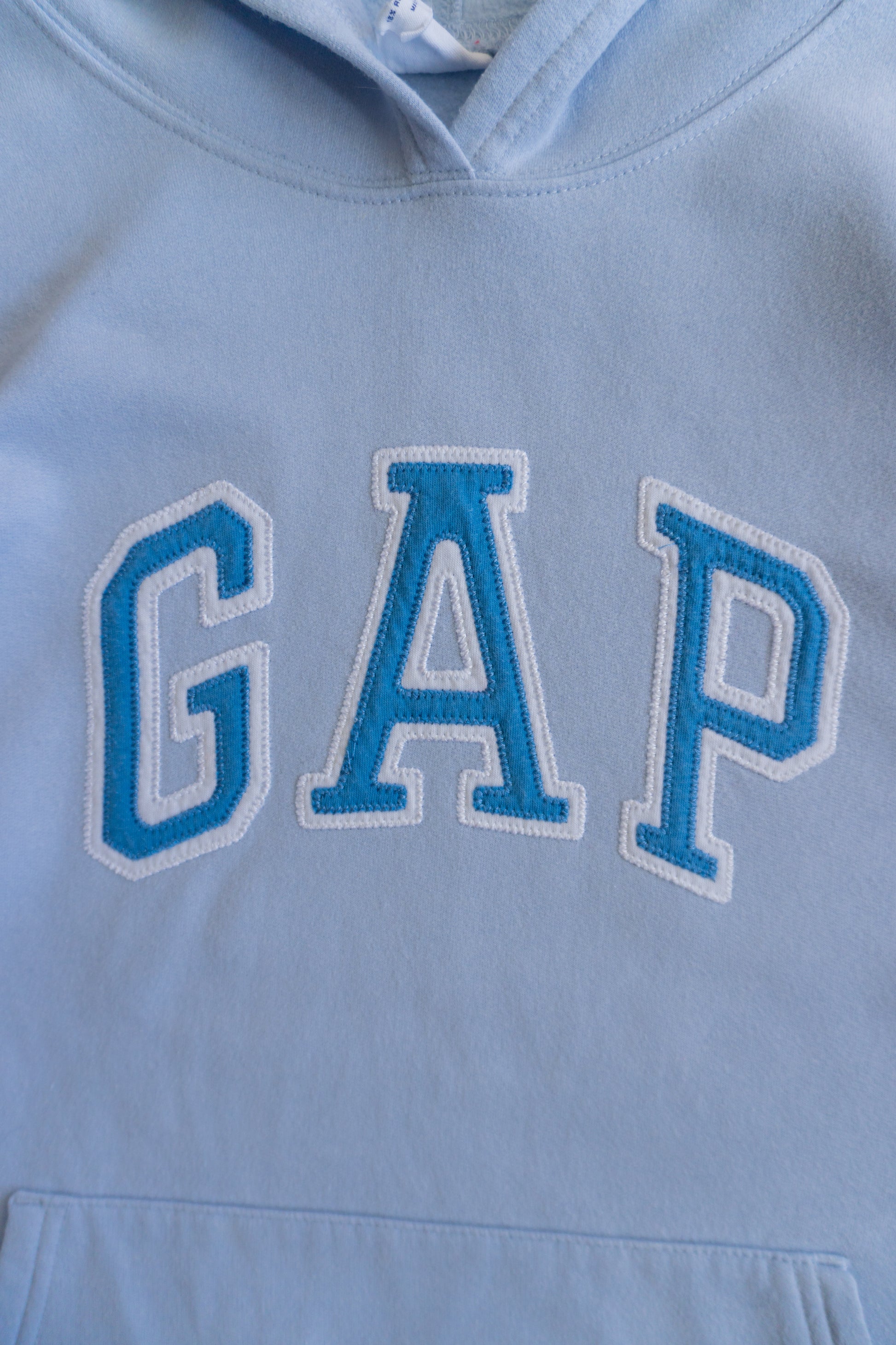 (FIT S) GAP SKY BLUE HOODIE