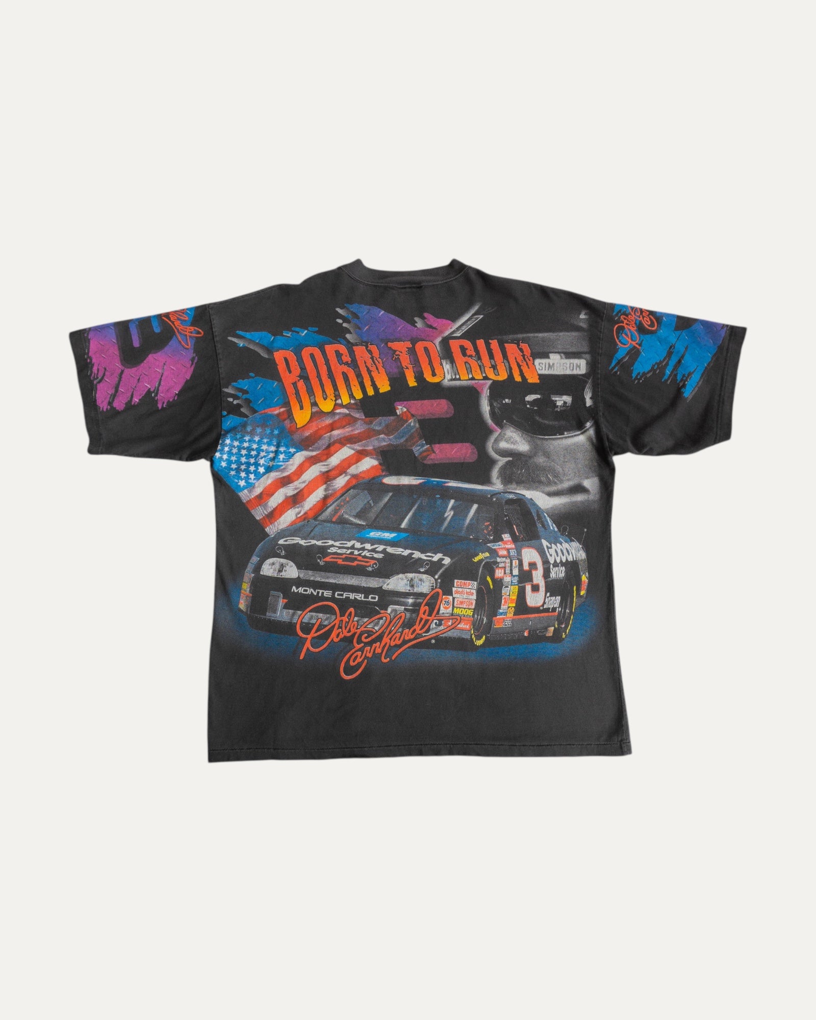 (XL) 90’S VINTAGE NASCAR DALE EARNHARDT AOP RACING TEE