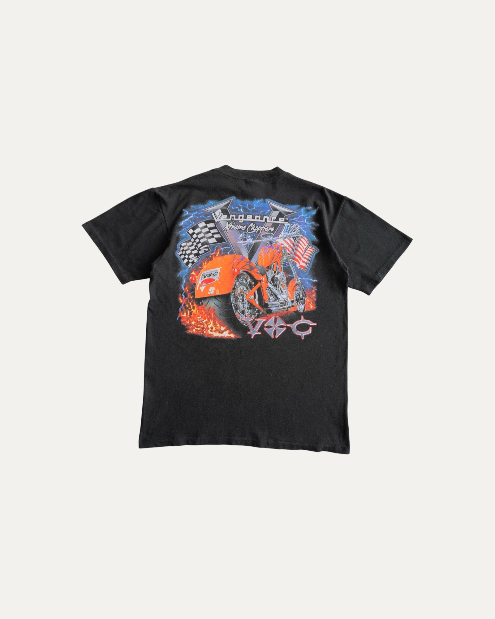 (M) 90’S VINTAGE CHOPPERS FLAMES TEE