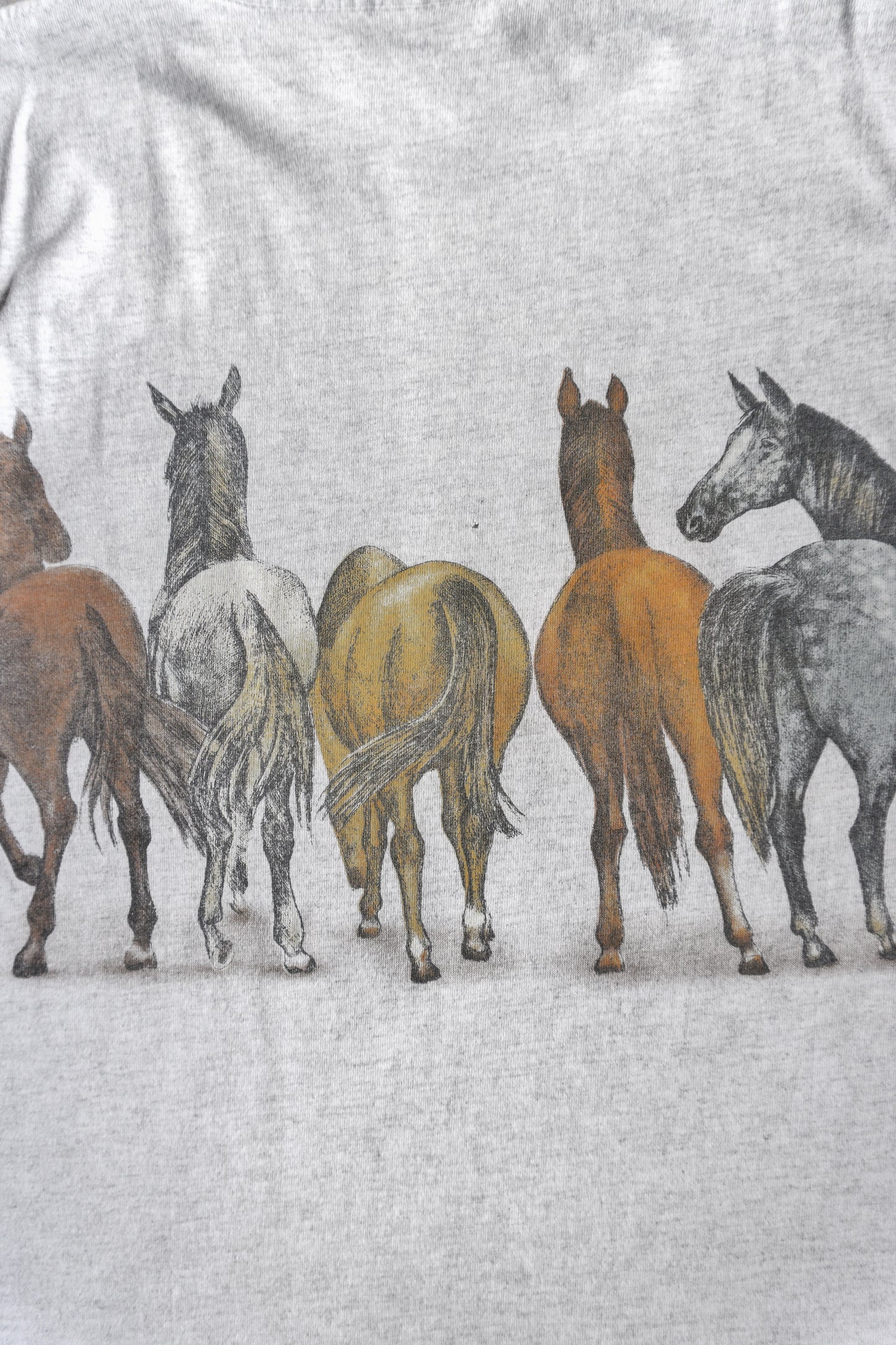 (M) 90’S VINTAGE HORSES ART TEE