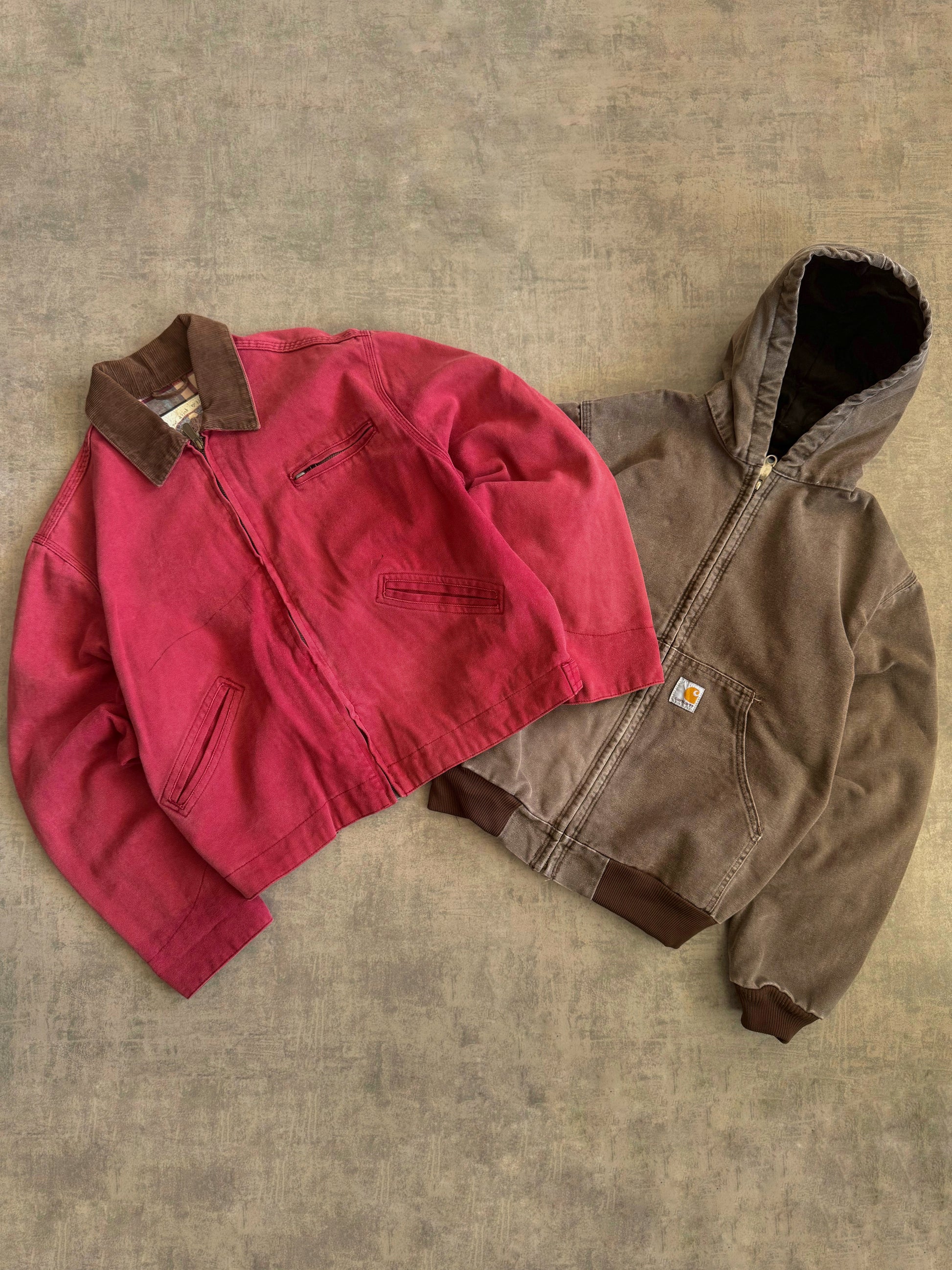 (S) VINTAGE CARHARTT DESERT BROWN JACKET