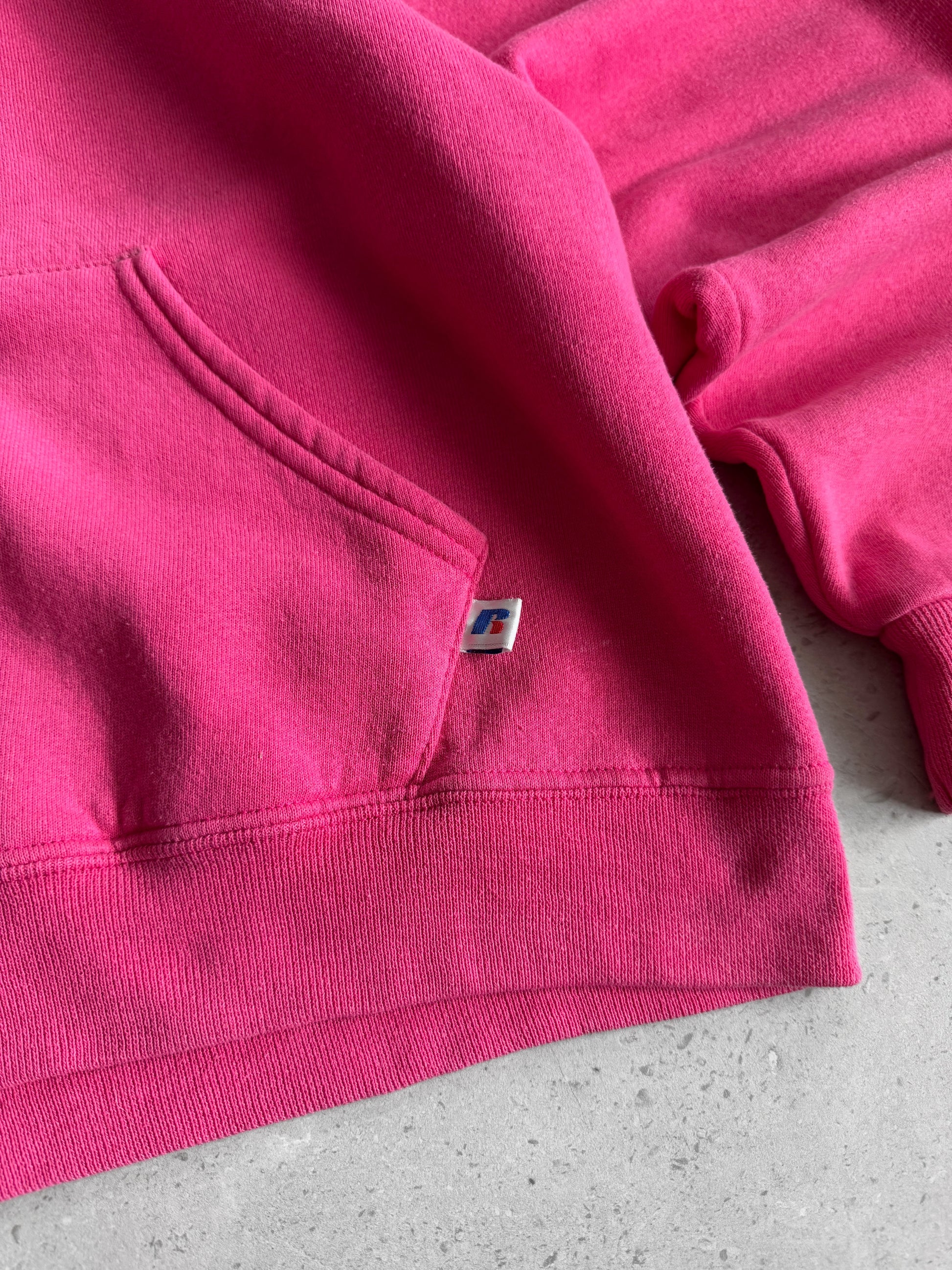 (L) VINTAGE RUSSELL ATHLETIC PINK HOODIE