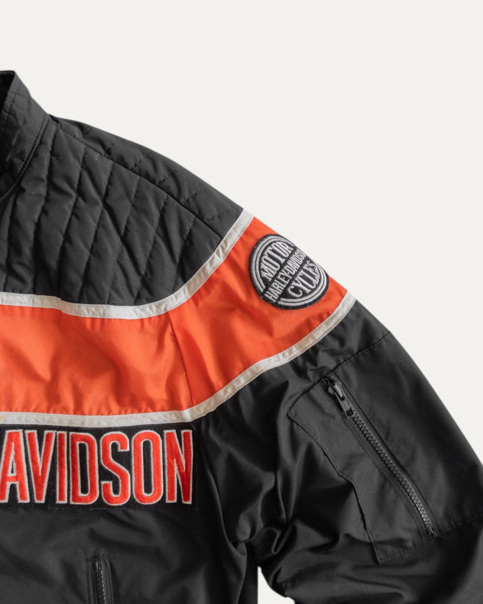 (M) VINTAGE HARLEY DAVIDSON BOMBER RACING JACKET