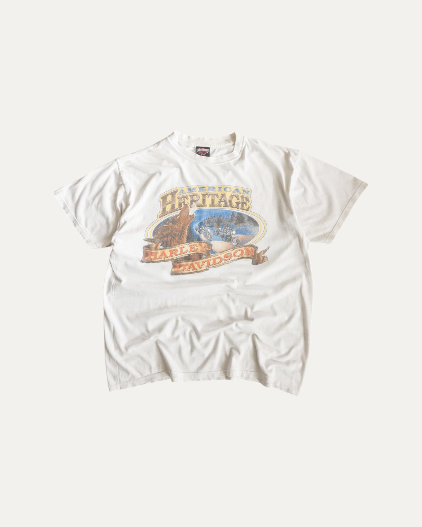 (L) VINTAGE HARLEY DAVIDSON WOLF TEE