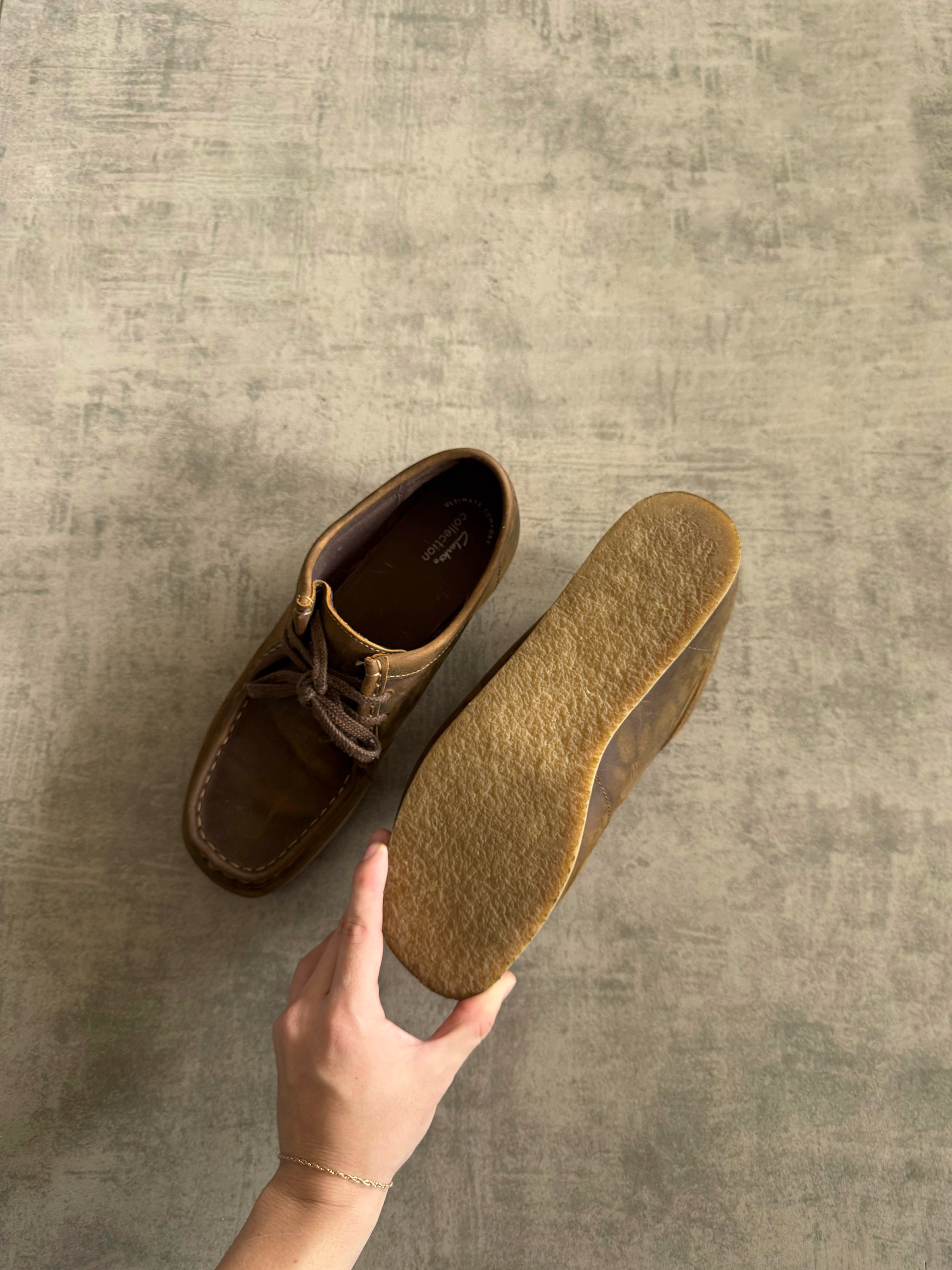 CLARKS FADED BROWN