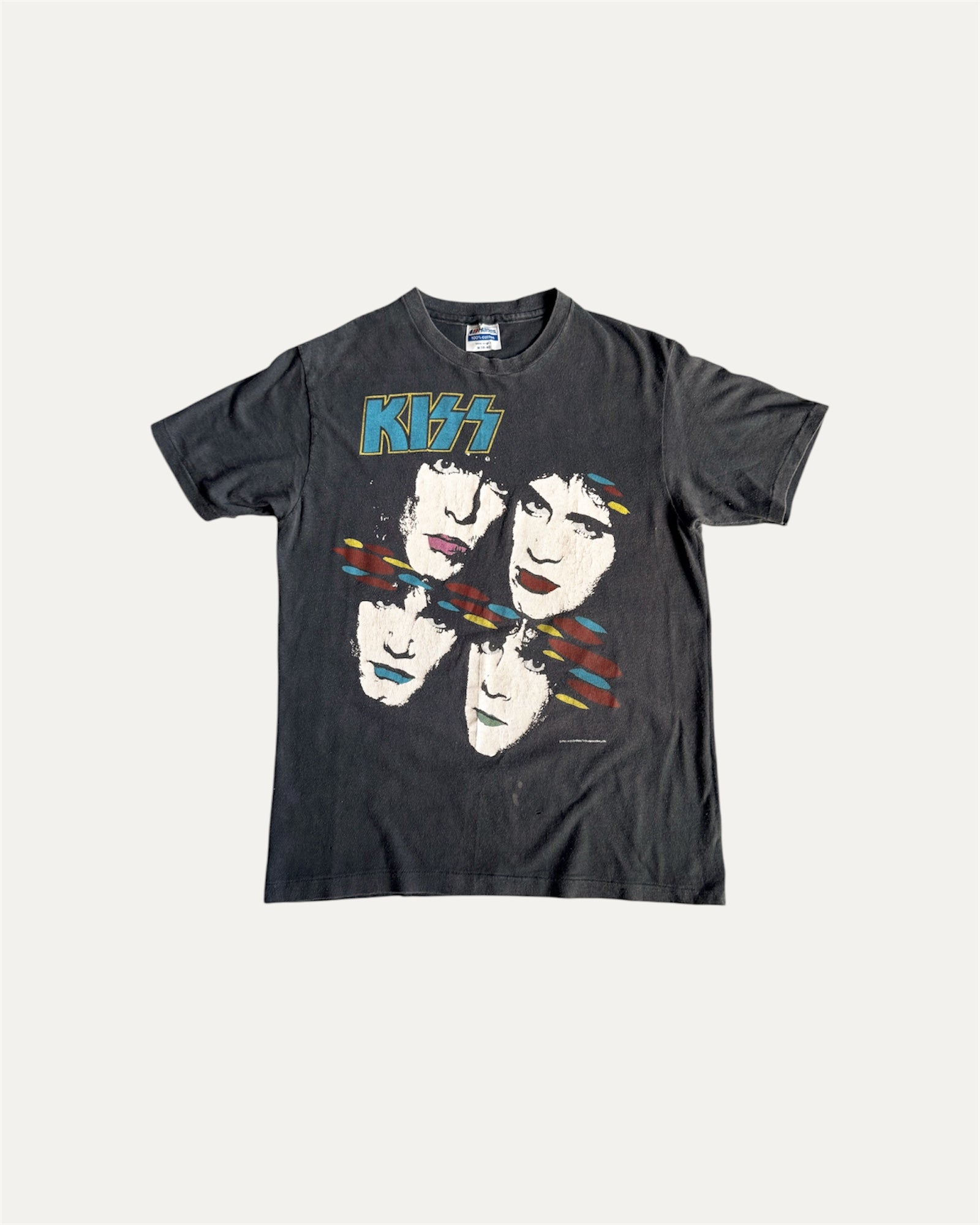 (S-M) 1980’S VINTAGE KISS “ASYLUM” TOUR TEE