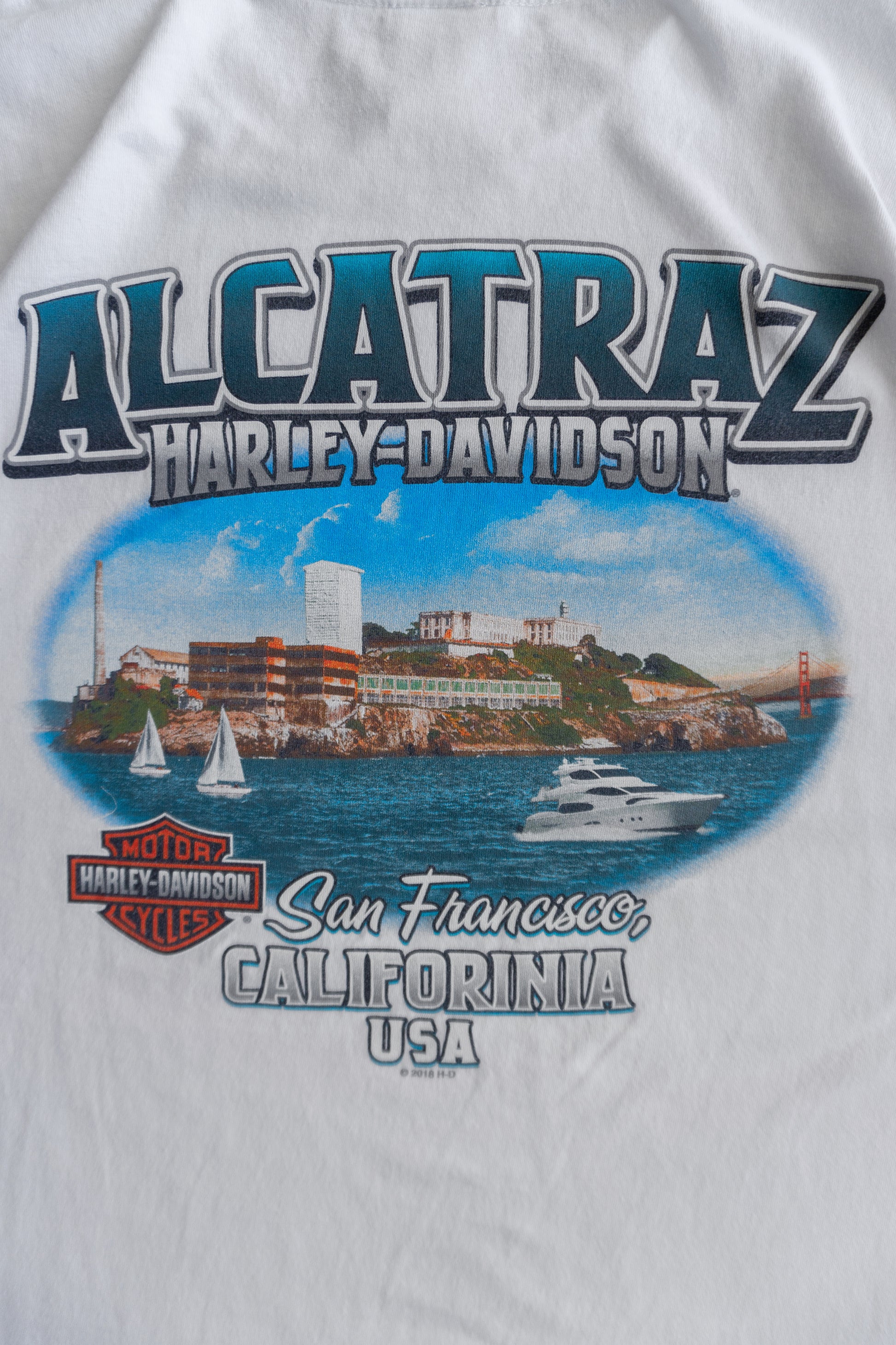 (XL) HARLEY DAVIDSON ALCATRAZ CALIFORNIA TEE