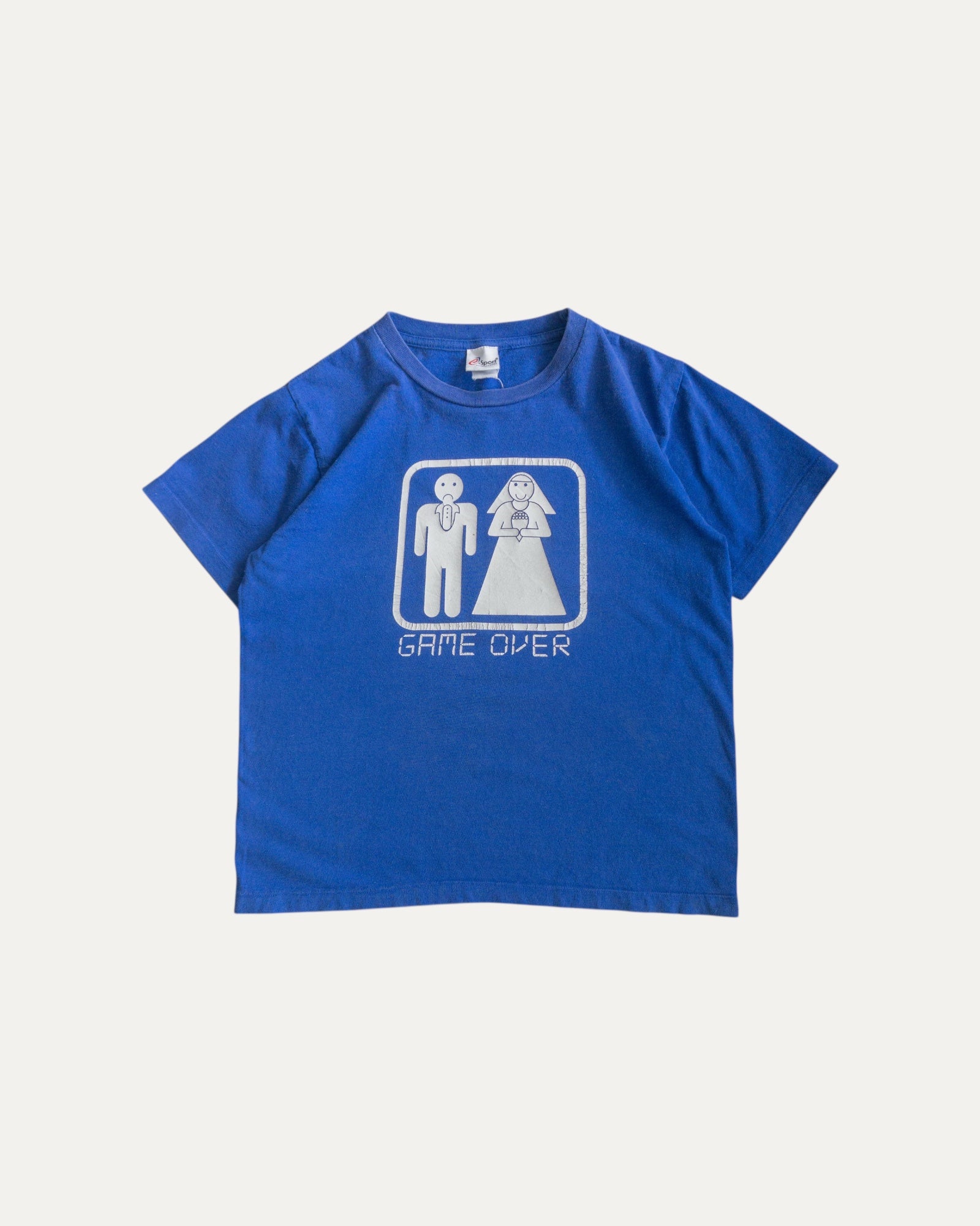 (S/M) 90’S VINTAGE “GAME OVER” FUNNY TEE