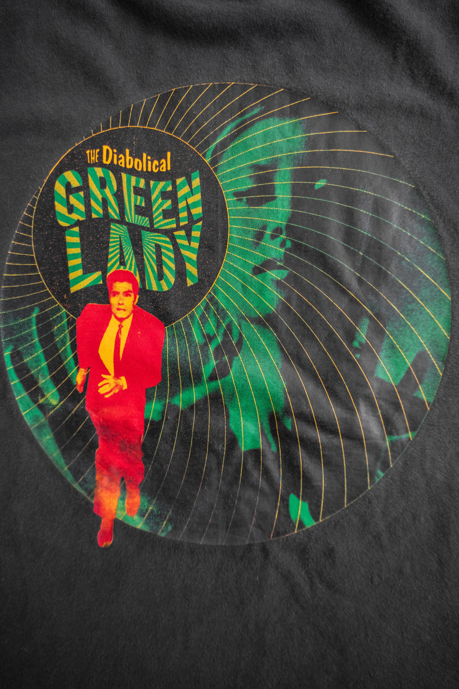 (L) 90’S VINTAGE GREEN LADY TEE