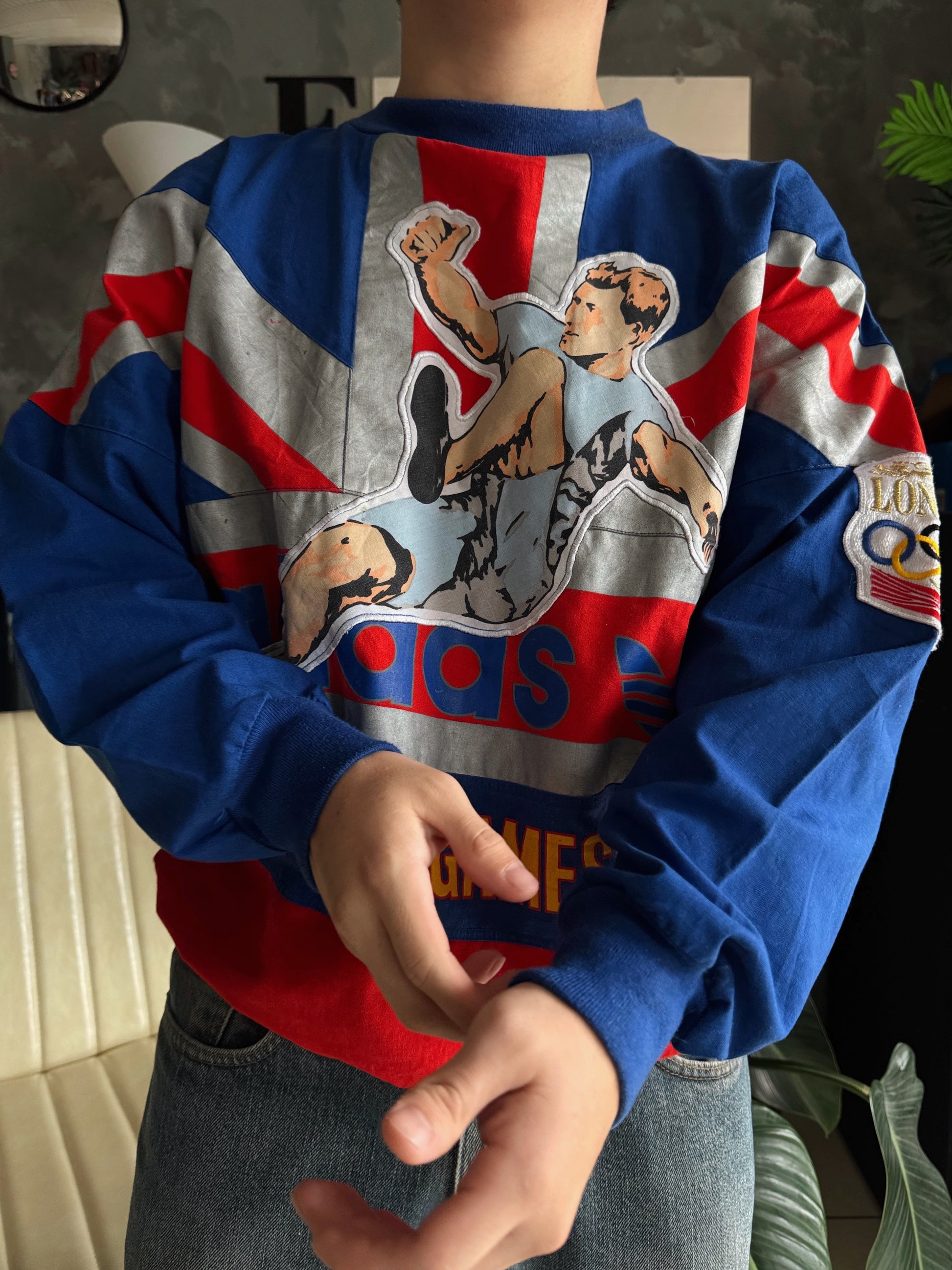 (M) 80’S VINTAGE ADIDAS OLYMPIC GAMES LONDON CREWNECK