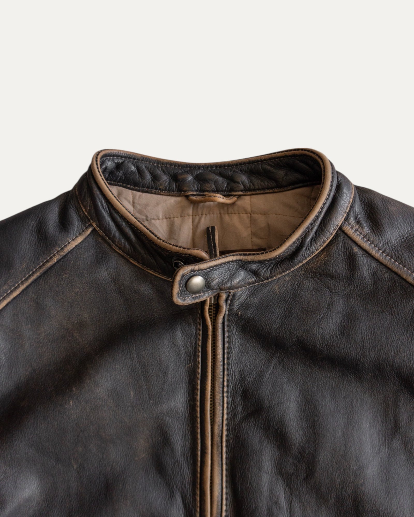 (L) VINTAGE DANIER FADED LEATHER JACKET