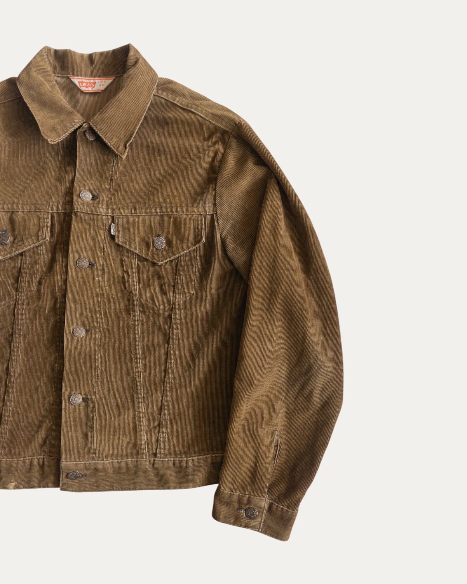 (M) 70’S VINTAGE LEVIS CORDUROY 7505 TYPE 3 TRUCKER JACKET