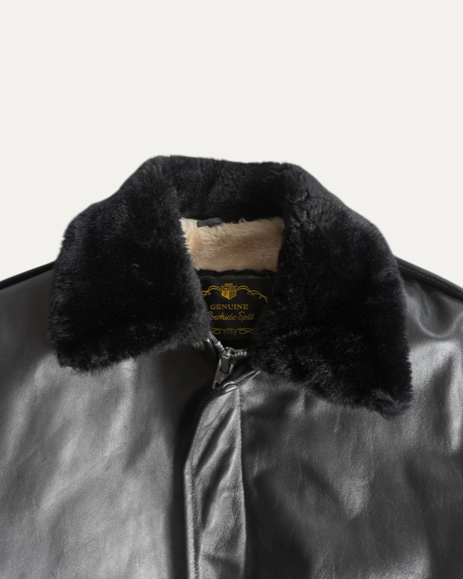 (M) VINTAGE GENUINE LEATHER PILOT JACKET