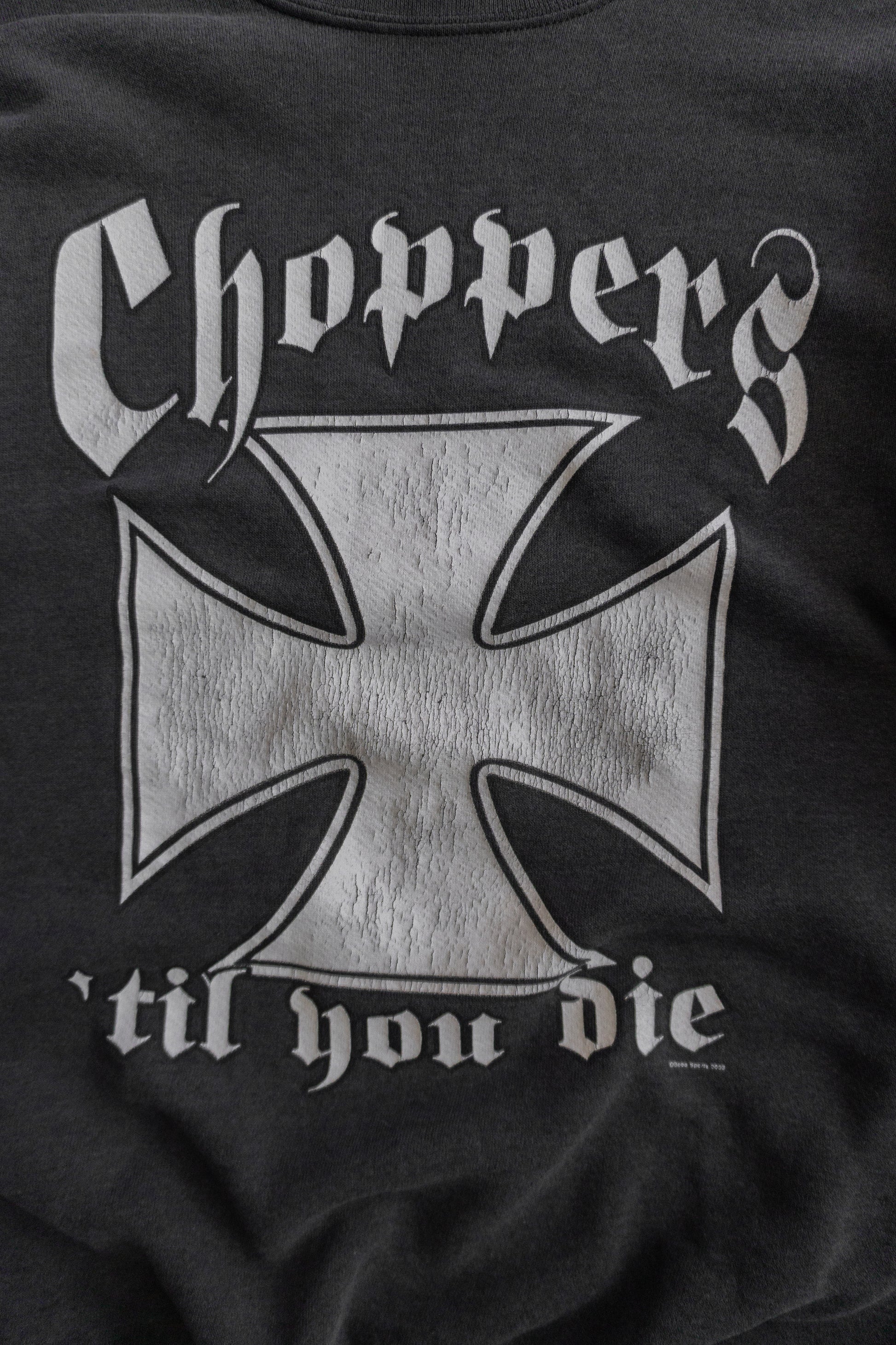 (L) 00’S VINTAGE CHOPPERS CREWNECK