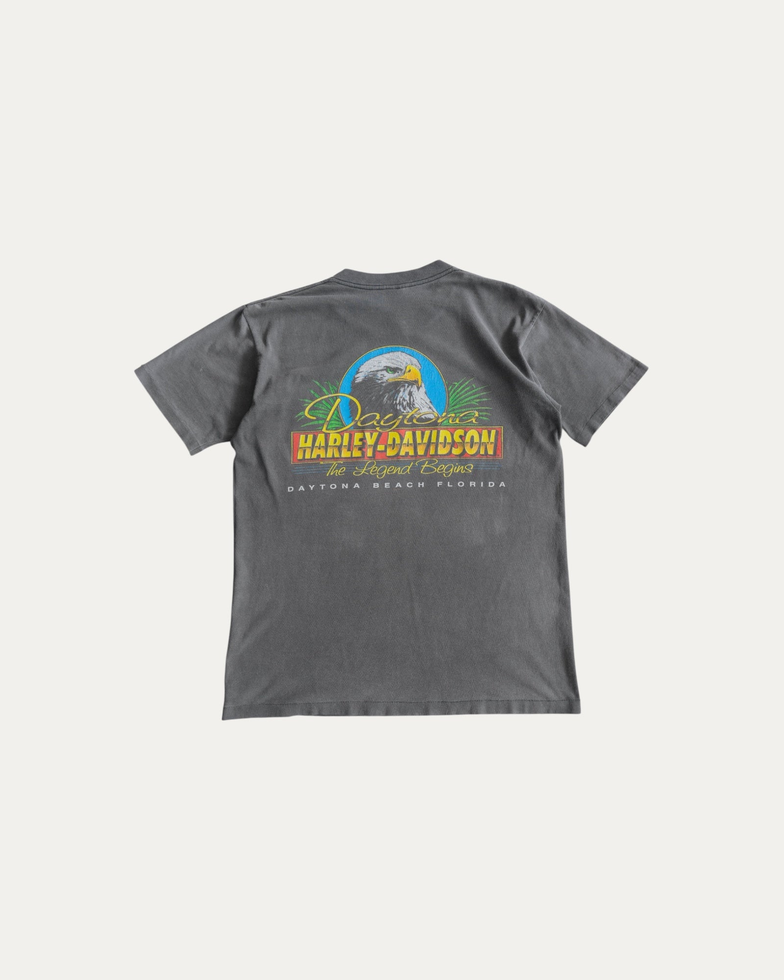 (M) 90’S VINTAGE HAGLEY DAVIDSON DAYTONA FADED TEE