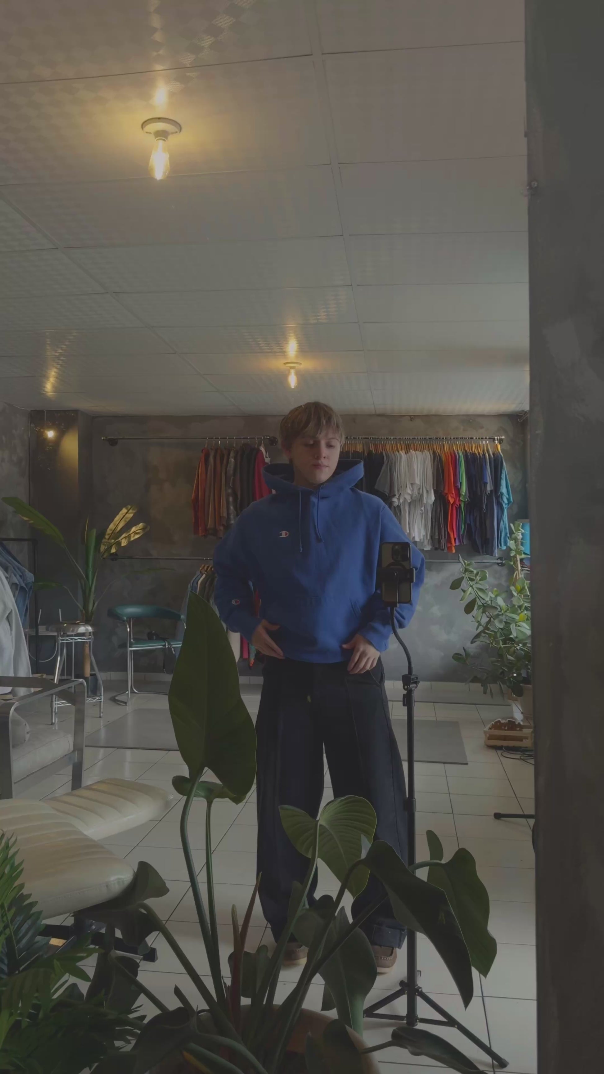 (L) 90’S VINTAGE CHAMPION REVERSE WEAVE HOODIE