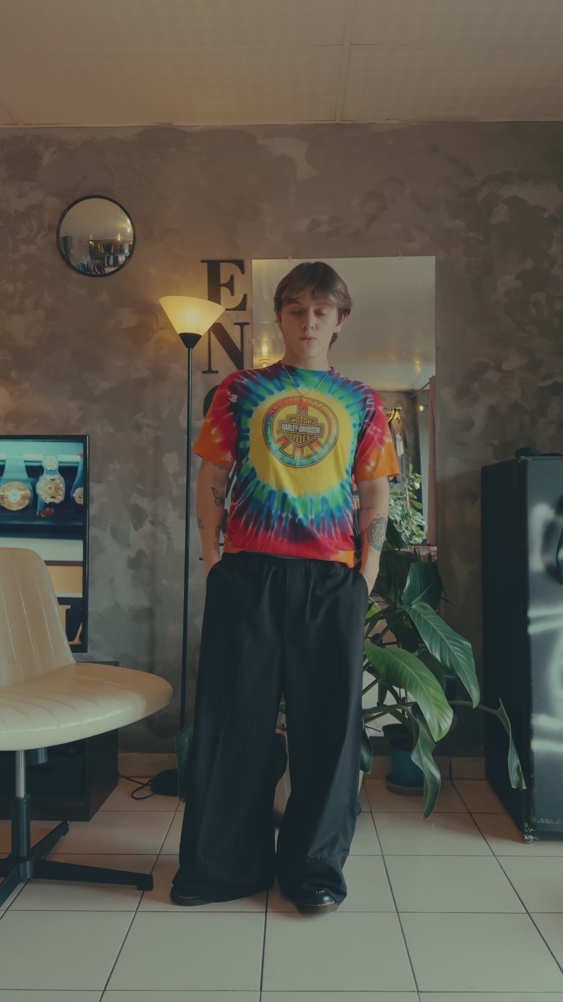 (M) HARLEY DAVIDSON WOODSTOCK TIE DYE TEE