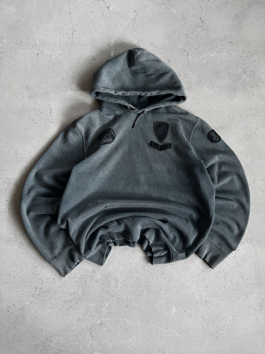 (M-L) 1990’S VINTAGE DIESEL GRAY FADED HOODIE