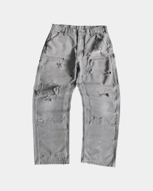 VINTAGE CARHARTT DISTRESSED AND FADED PANTS - 34x32