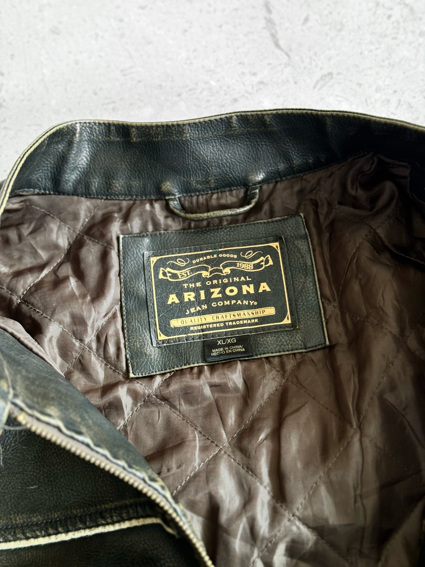 Vintage Arizona Faded Leather Jacket