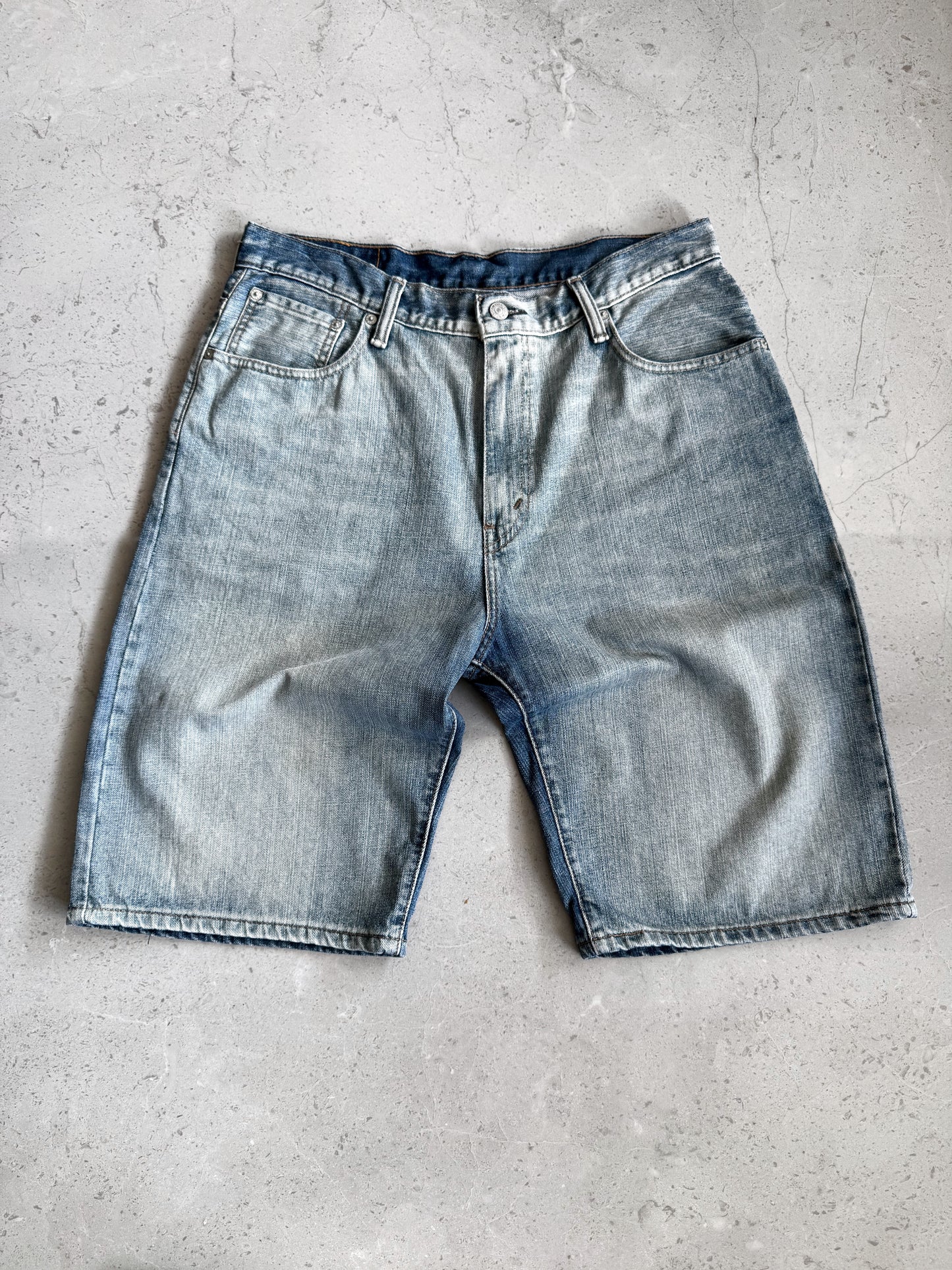 LEVIS FADED DENIM JORTS - 34