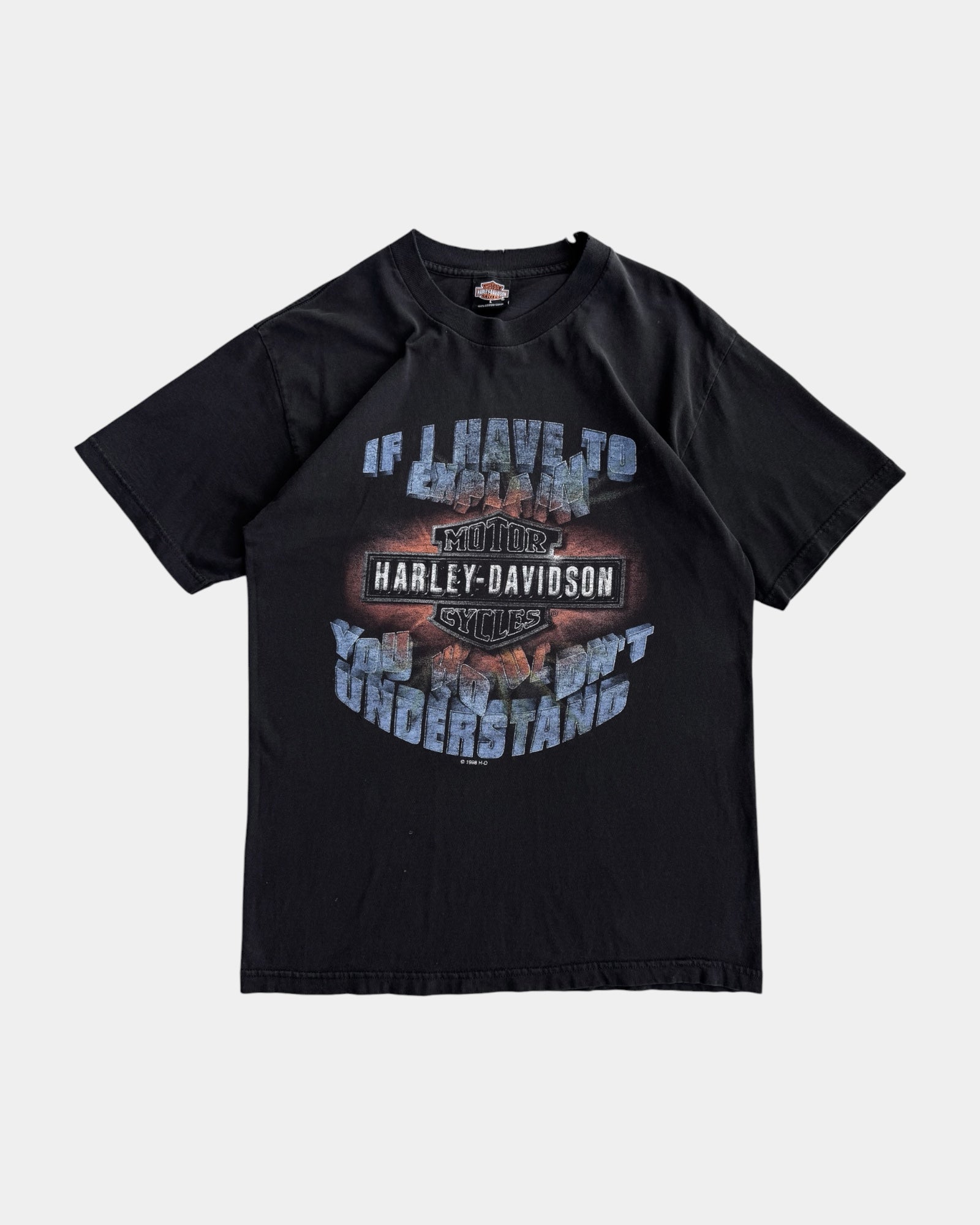 (L) 1998 VINTAGE HARLEY DAVIDSON FADED TEE