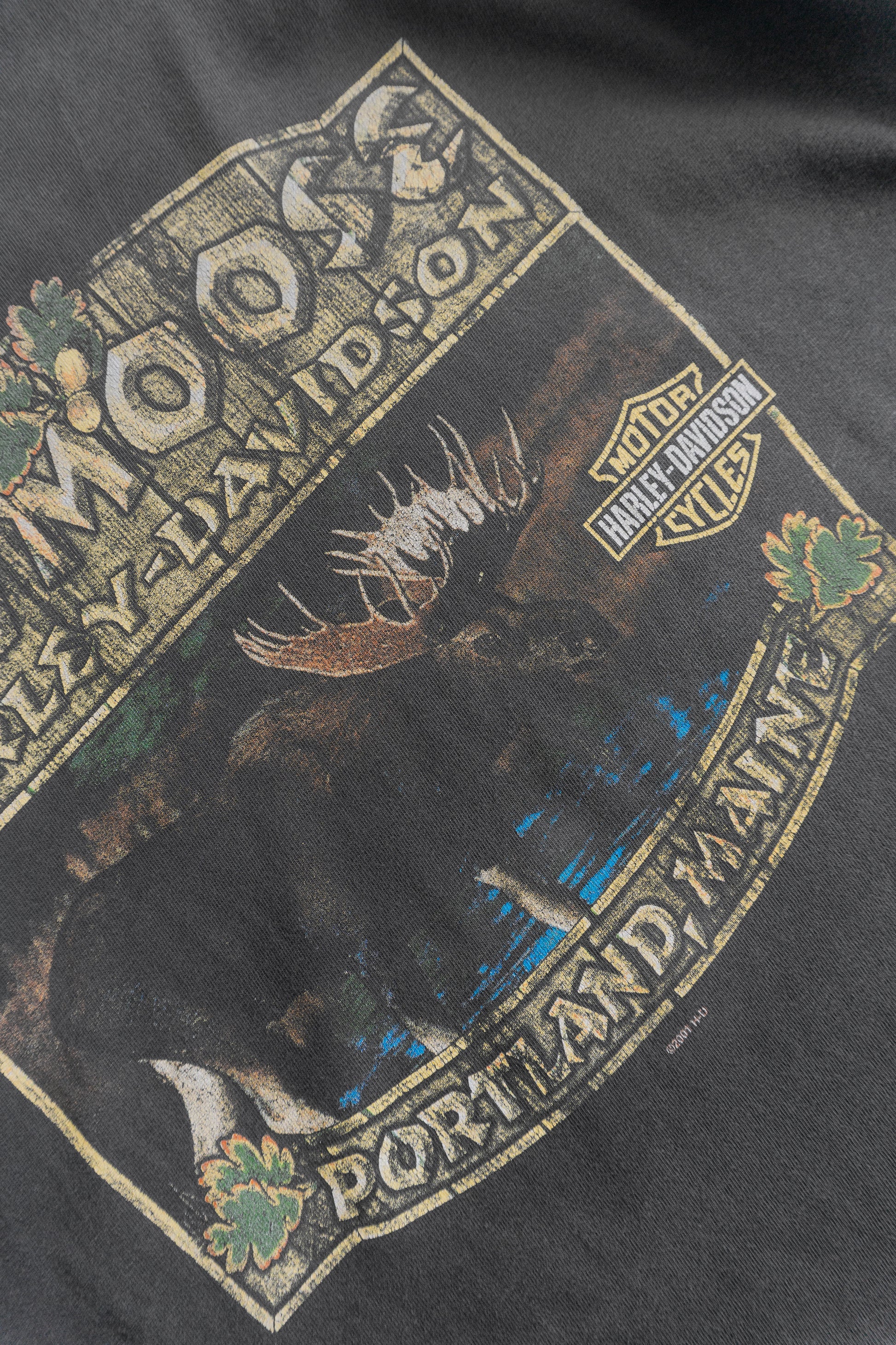 (XL) 00’S VINTAGE HARLEY DAVIDSON FADED TEE