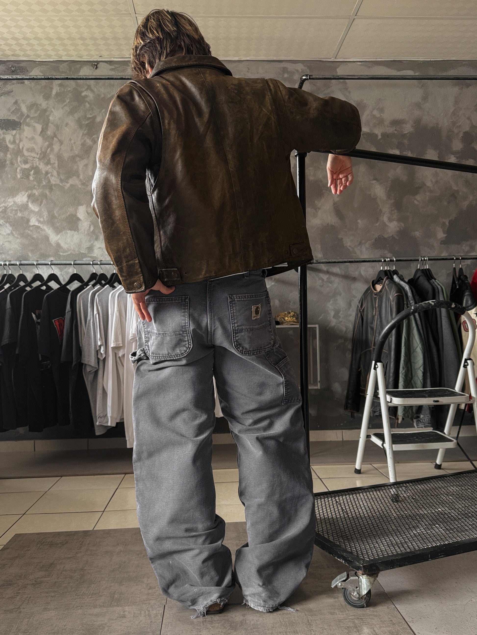 VINTAGE CARHARTT CARPENTER FADED PANTS - 34x32