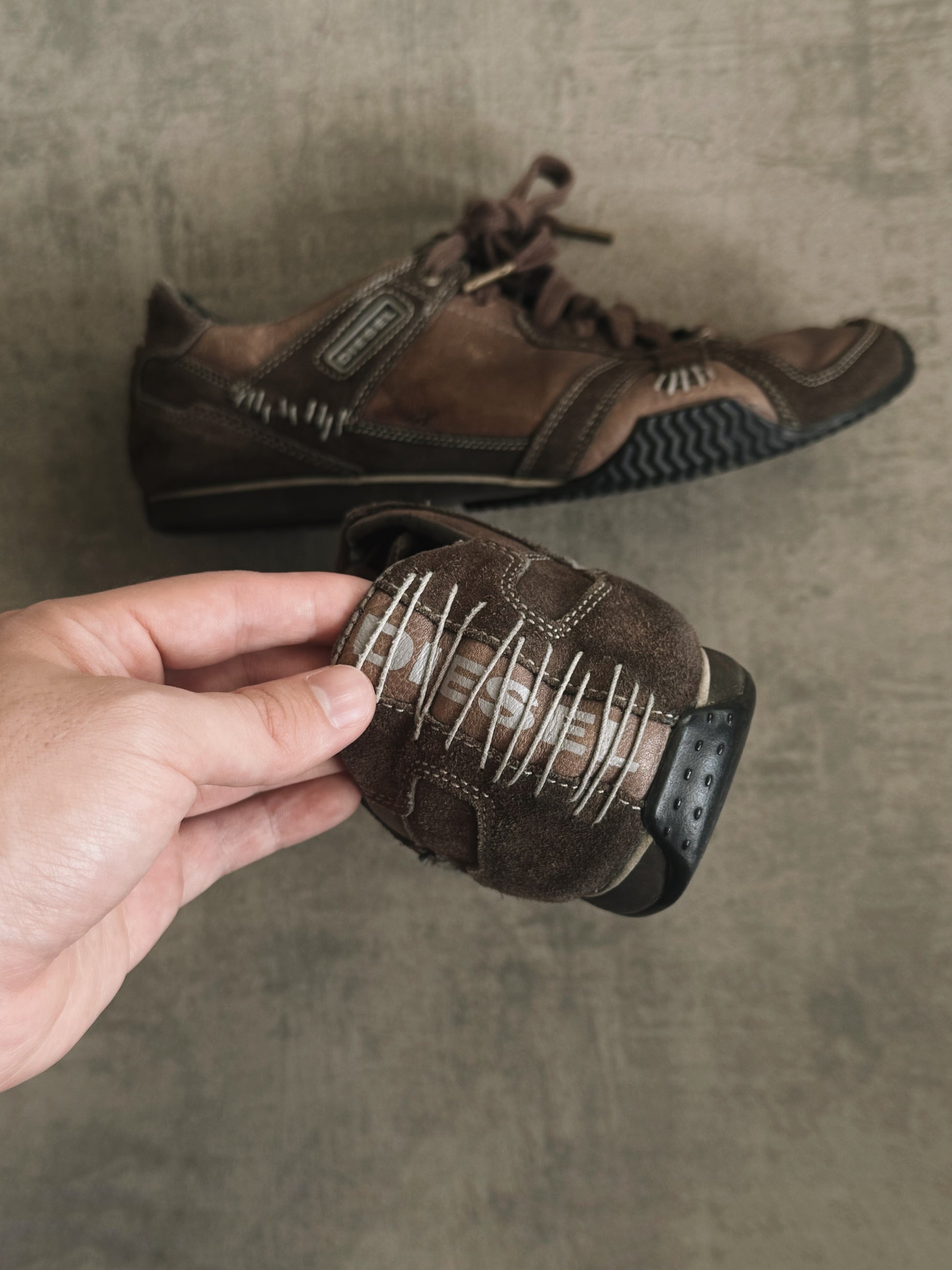 VINTAGE DIESEL LEATHER SHOES - 40