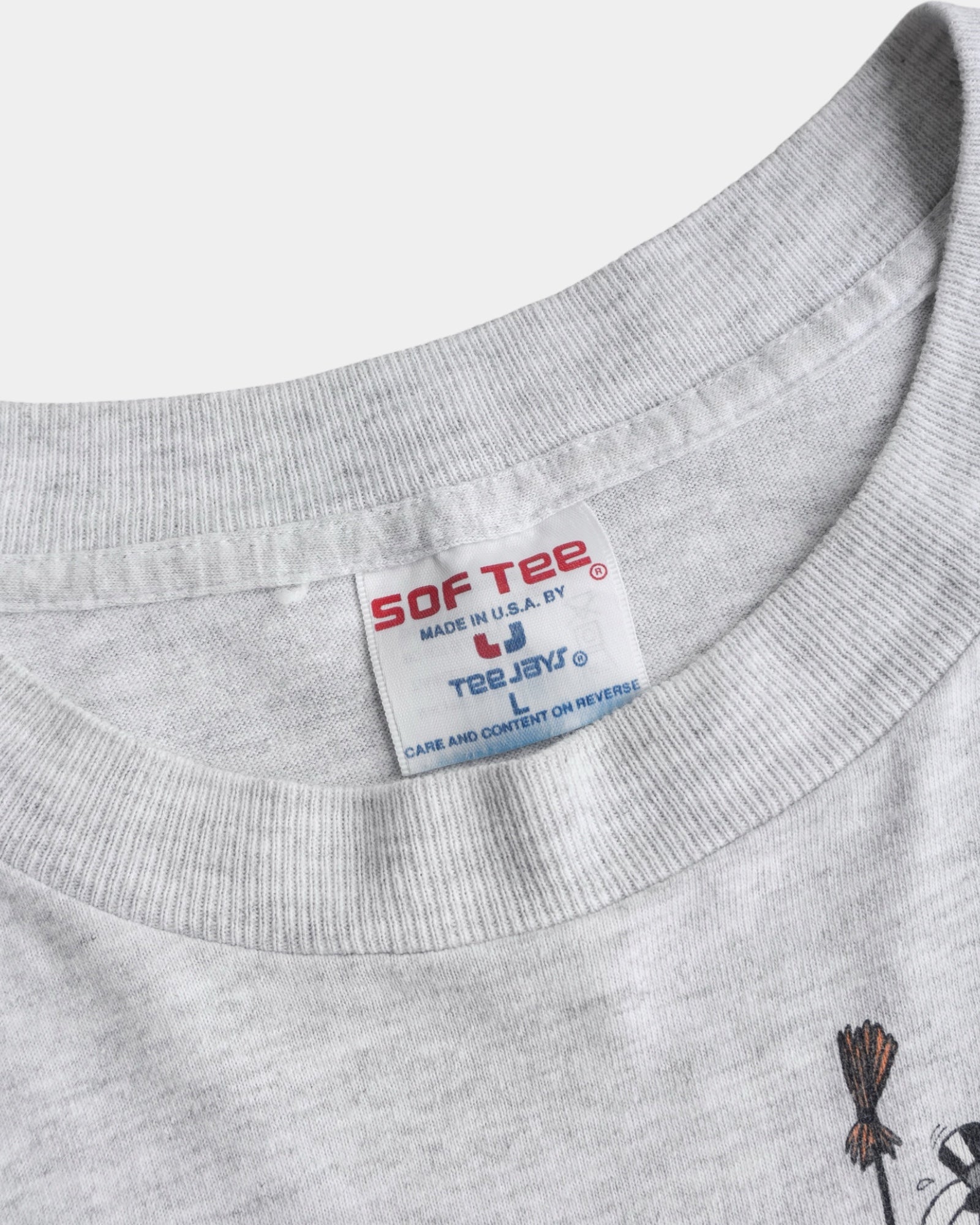 (L) 1992 VINTAGE DOUBLE SIDED SEX POSITIONS SNOWMAN TEE