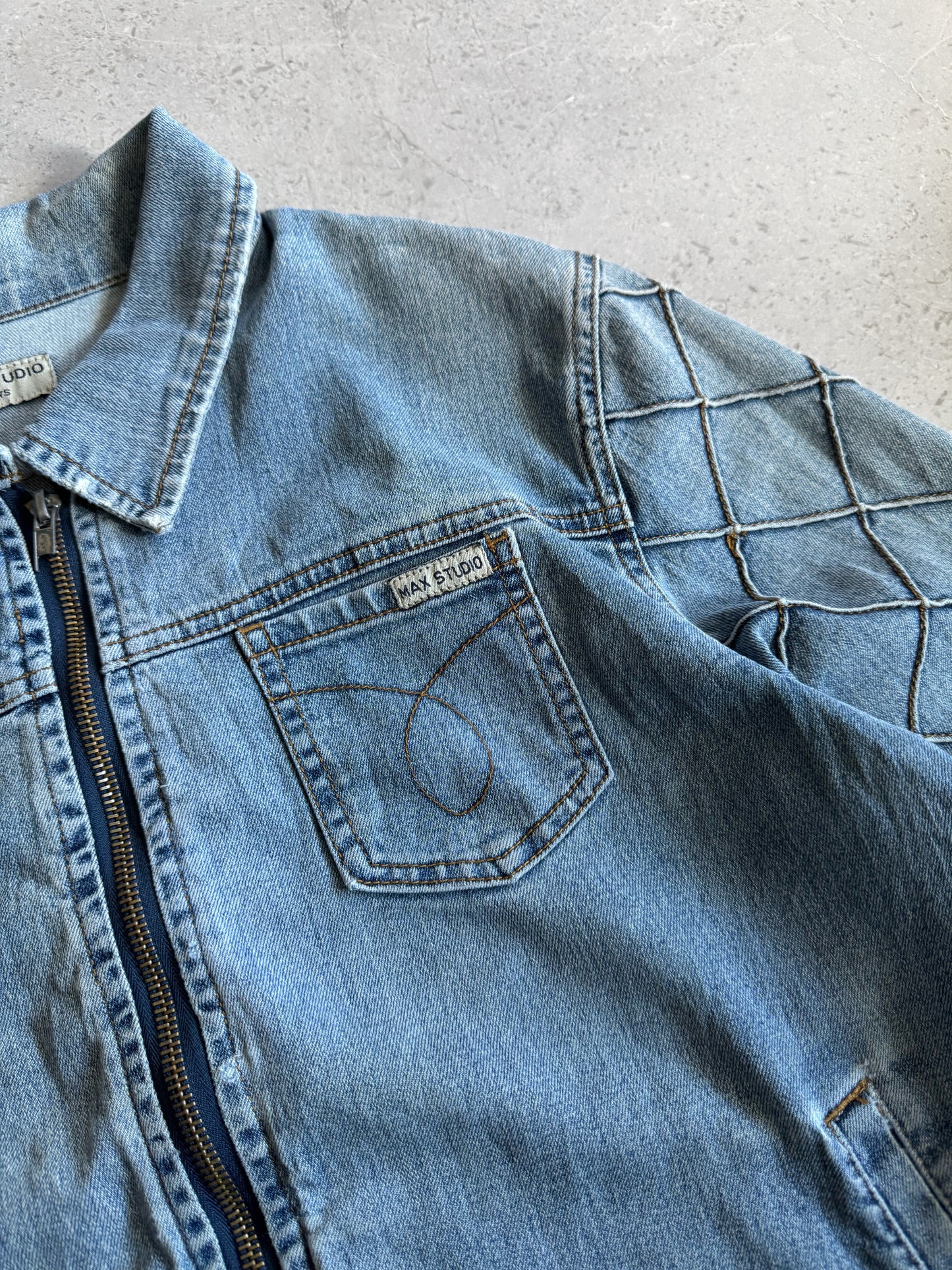 (S) VINTAGE MAX STUDIO JEANS DENIM JACKET