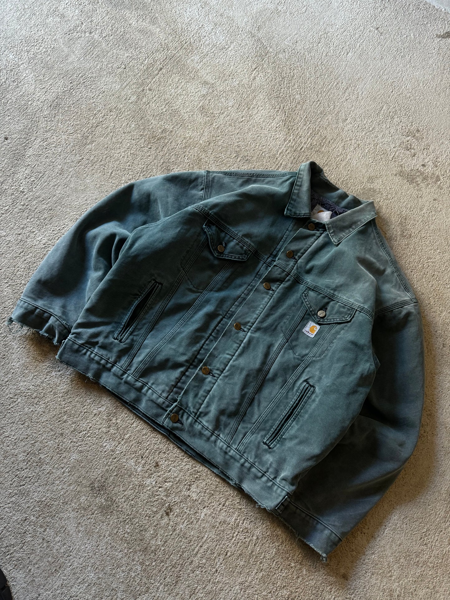 (L) 90’s Vintage Rare Carhartt Green Jacket