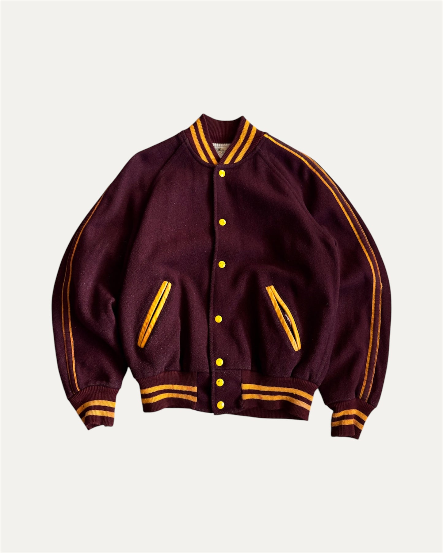 (M) 1950’S VINTAGE HOLLOWAY VARSITY JACKET