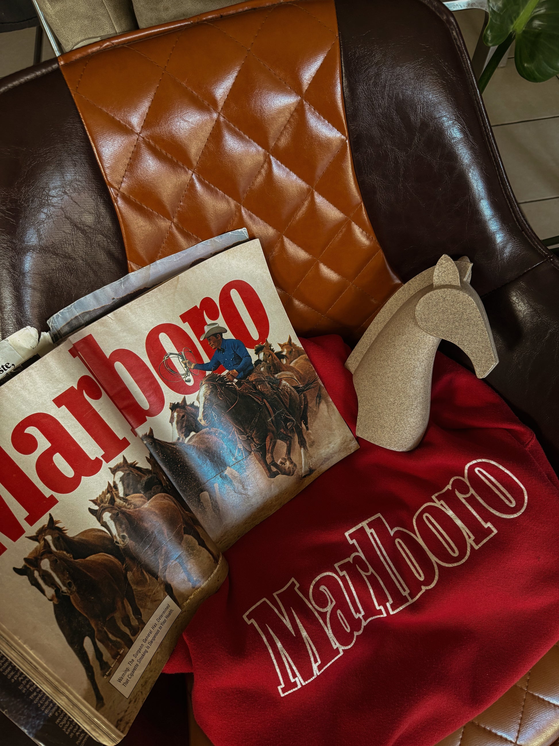 (BOXY L) 80’S VINTAGE MARLBORO HOODIE